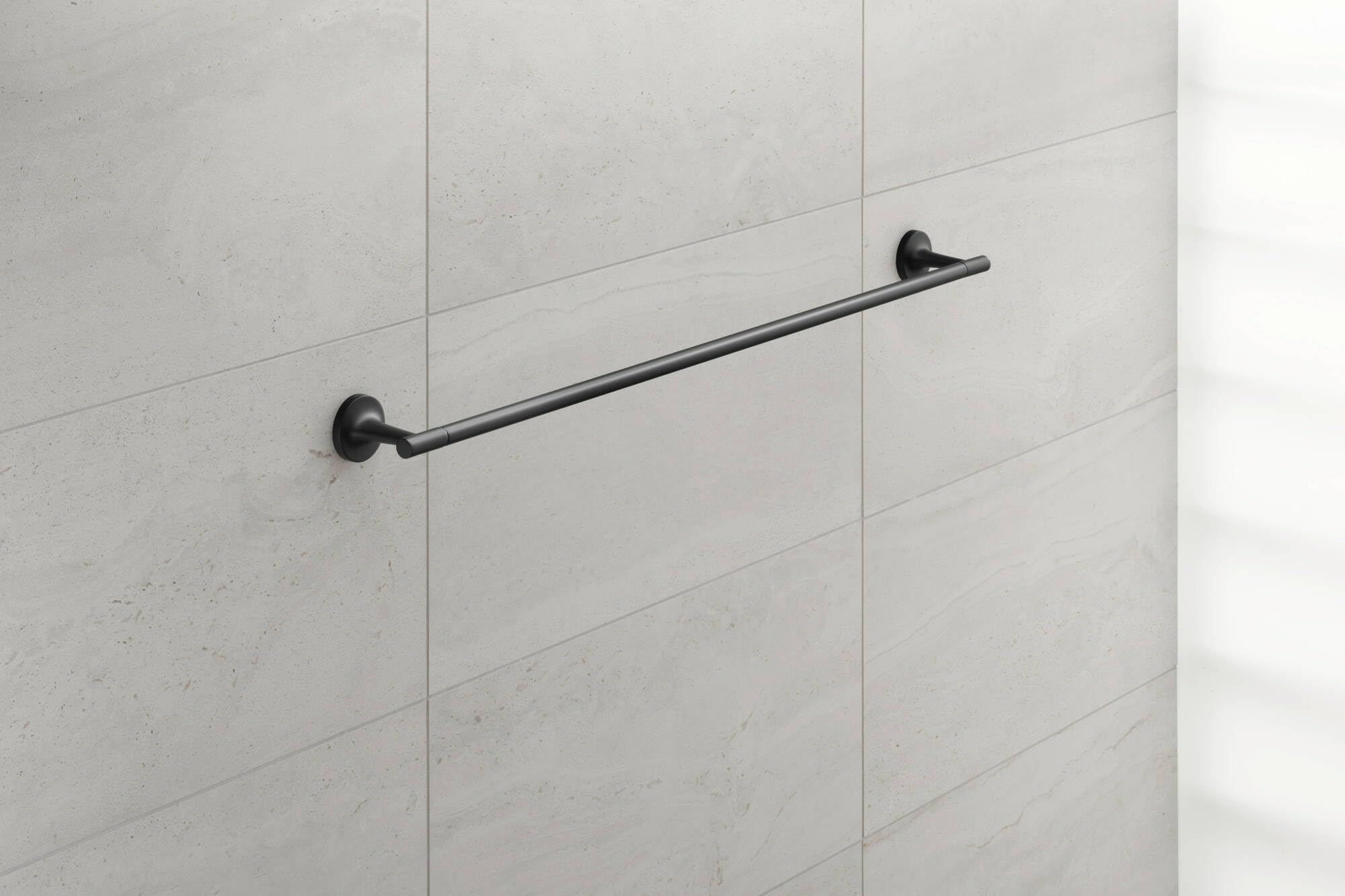 duravit-starck-t-porte-serviettes-mural-81cm-noir-mat-1-bras image 3