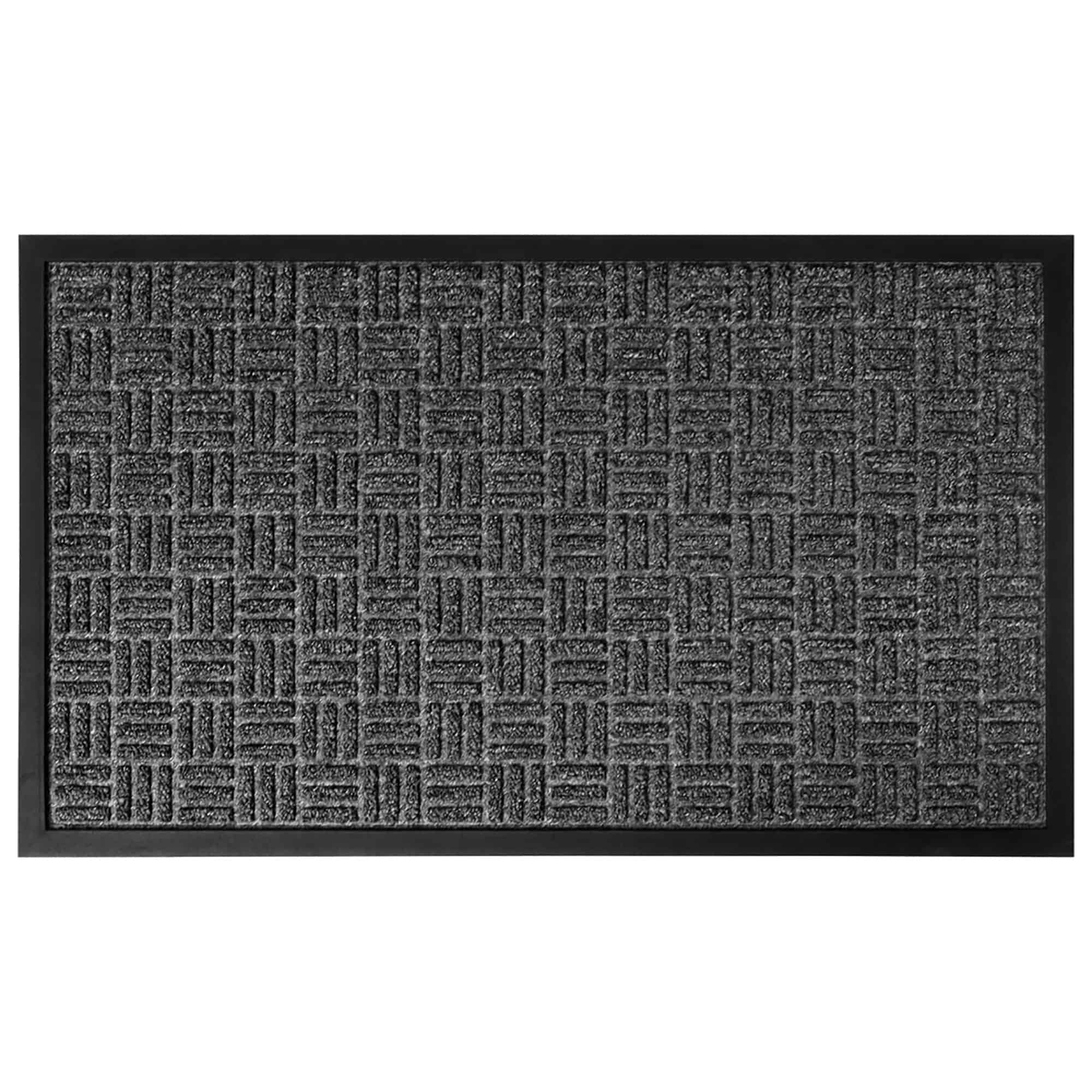 evideco-yvan-paillasson-damier-tapis-entr-e-gris-24x16 image 5