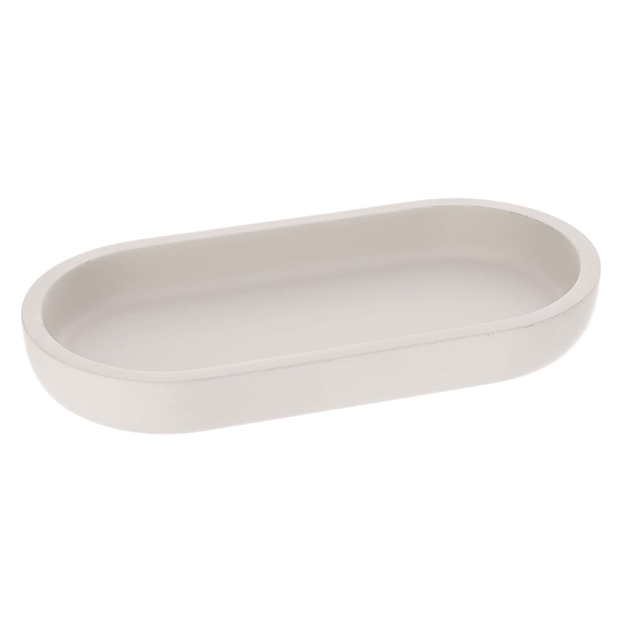 evideco-home-accessories-plateau-salle-de-bain-ovale-beige-polyresine image 8