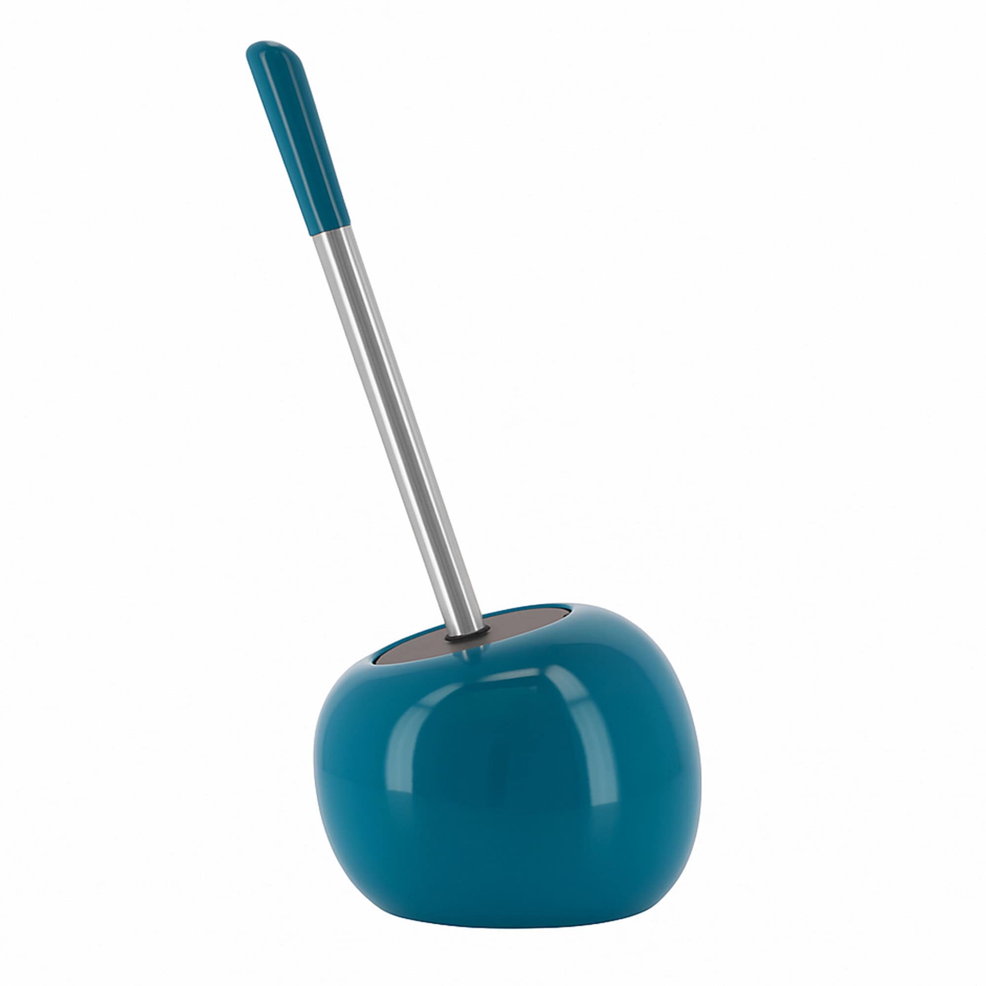 evideco-pise-brosse-wc-bleu-paon-avec-support-autoportant image 5