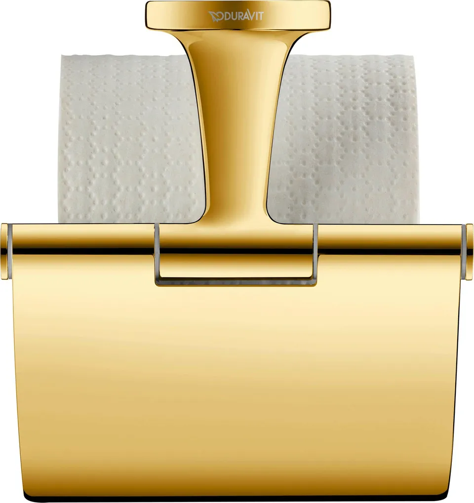 duravit-starck-t-0099403400-porte-rouleau-couvercle-or-poli image 1