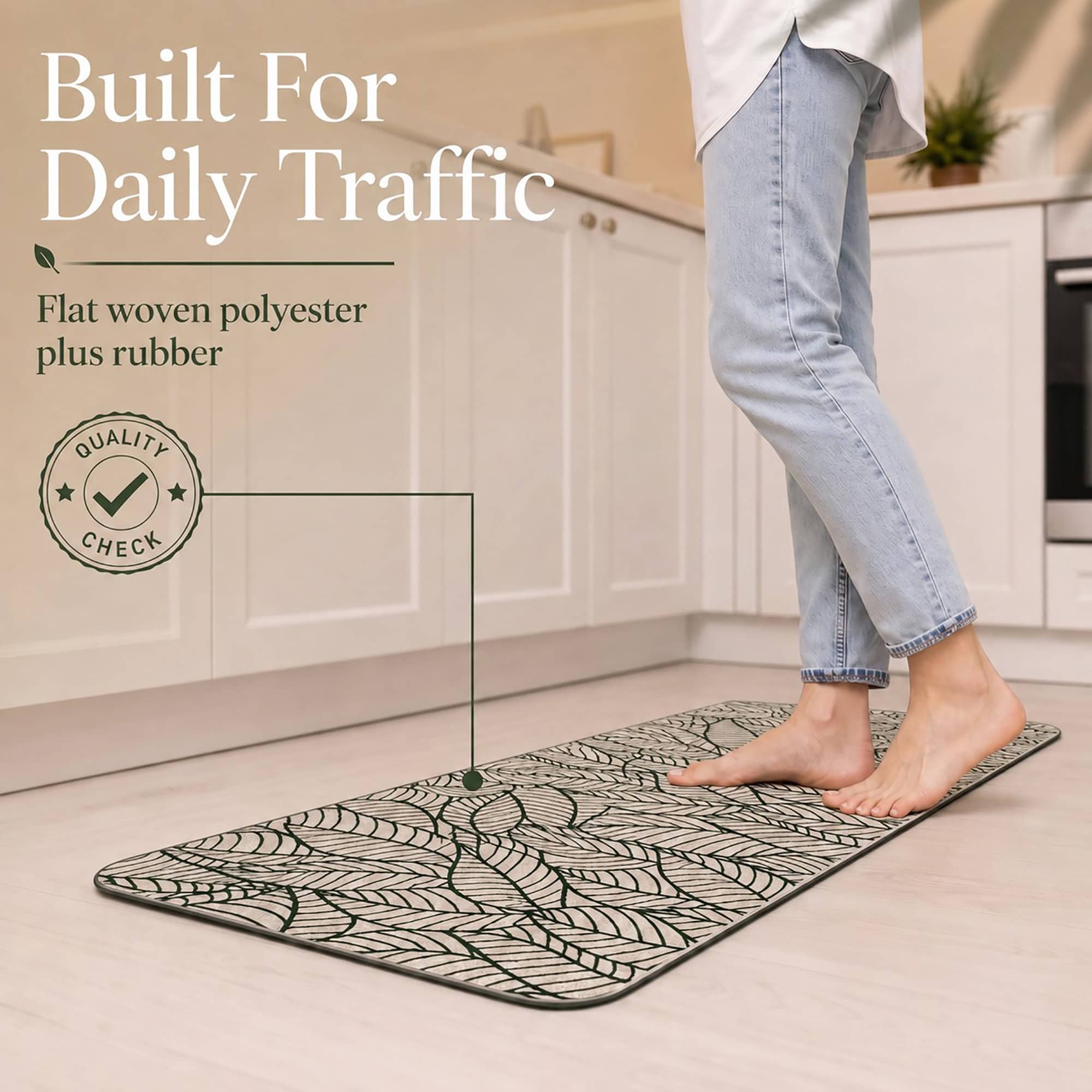evideco-home-accessories-tapis-cuisine-feuilles-beige-47x20-pouces image 5
