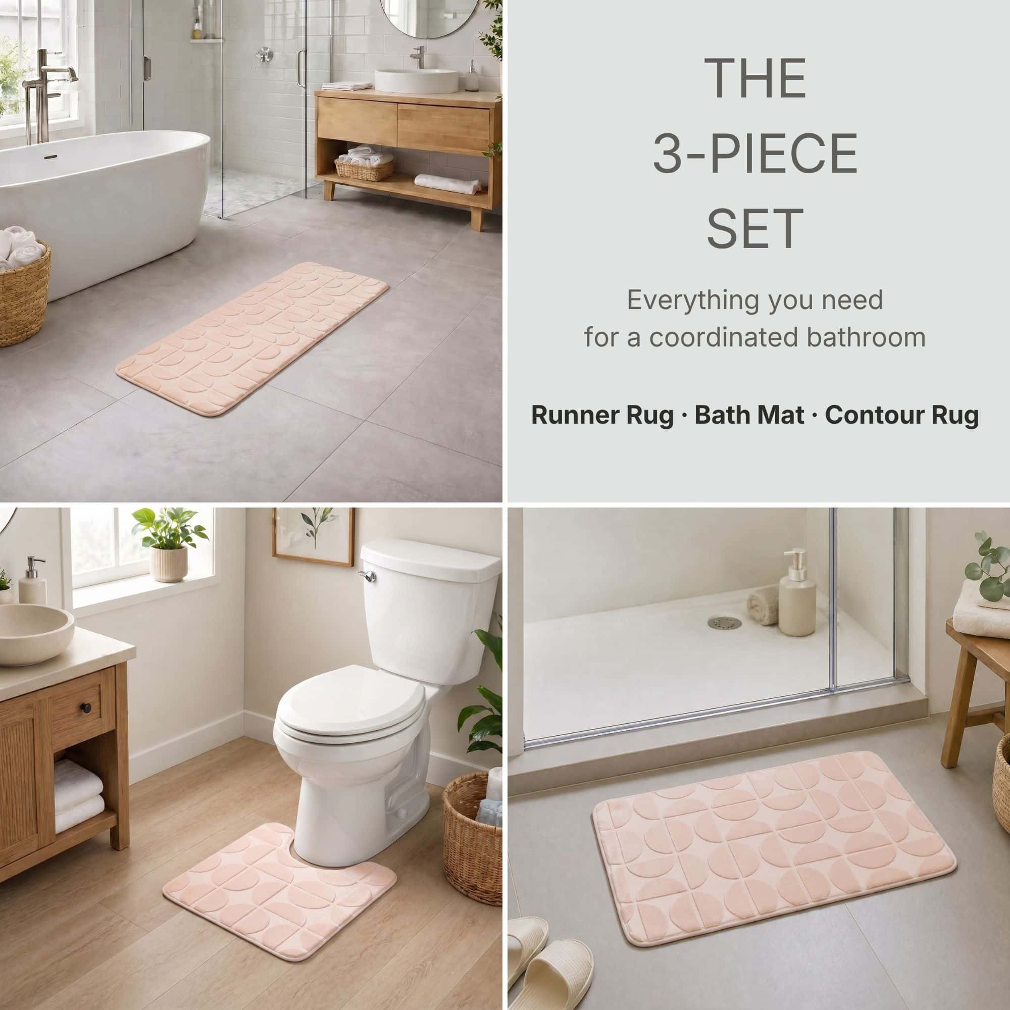 evideco-demi-lune-set-3-tapis-de-bain-rose-mousse-m-moire image 3