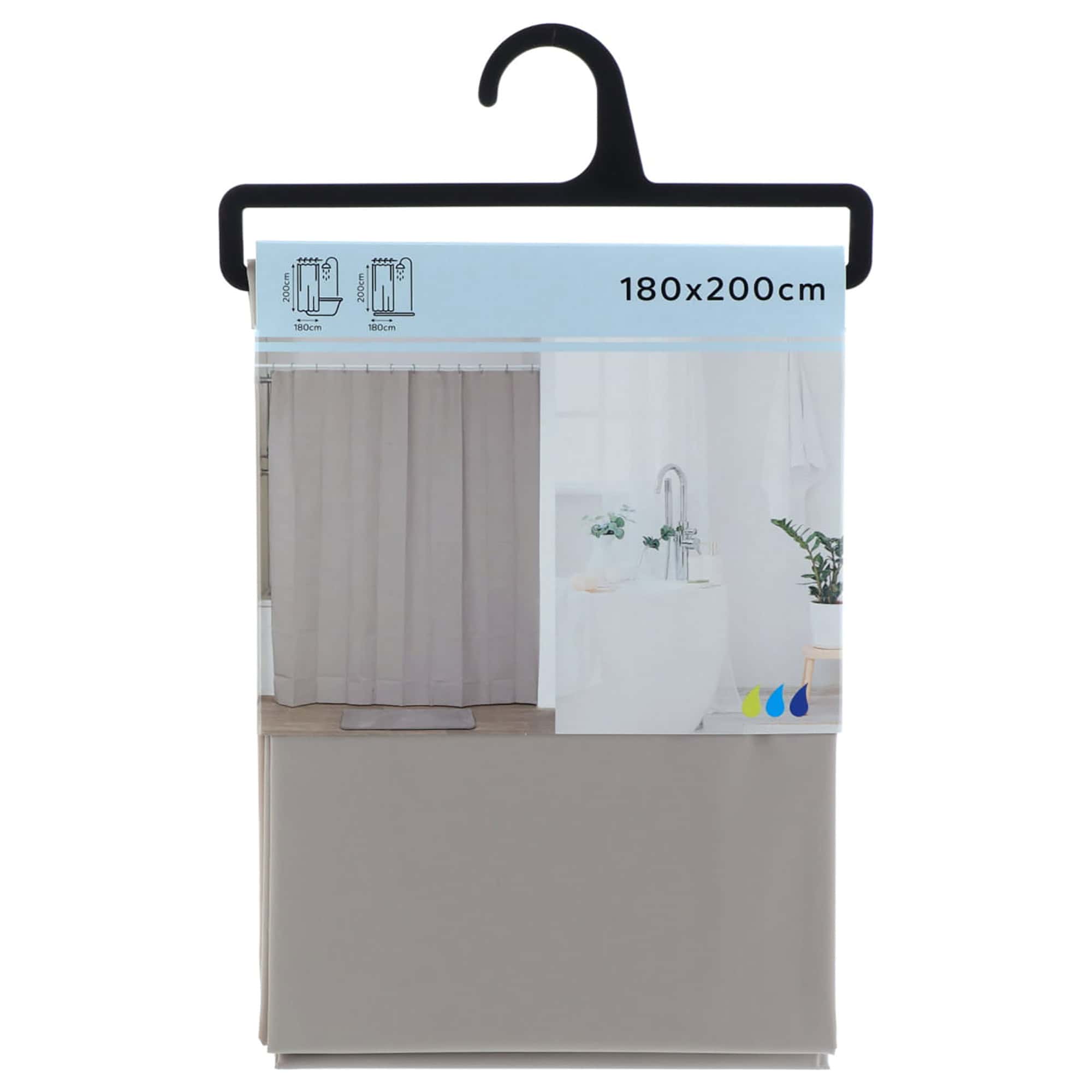 evideco-taupe-rideau-douche-extra-long-imperm-able-180x200 image 8