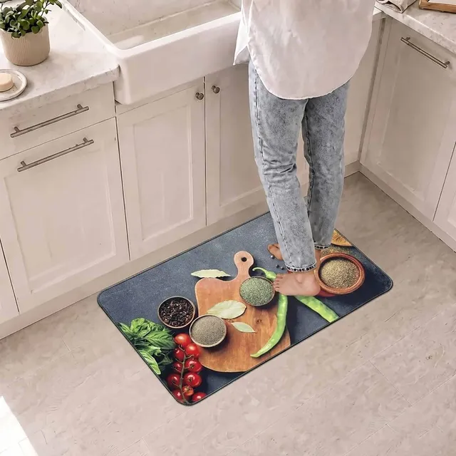 evideco-home-tapis-cuisine-herbes-aromates-50x80-lavable image 1