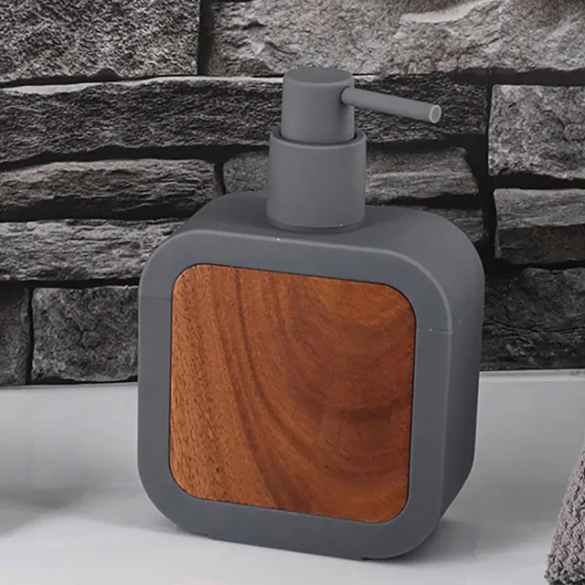evideco-bathroom-accessories-distributeur-savon-gris-acacia image 1