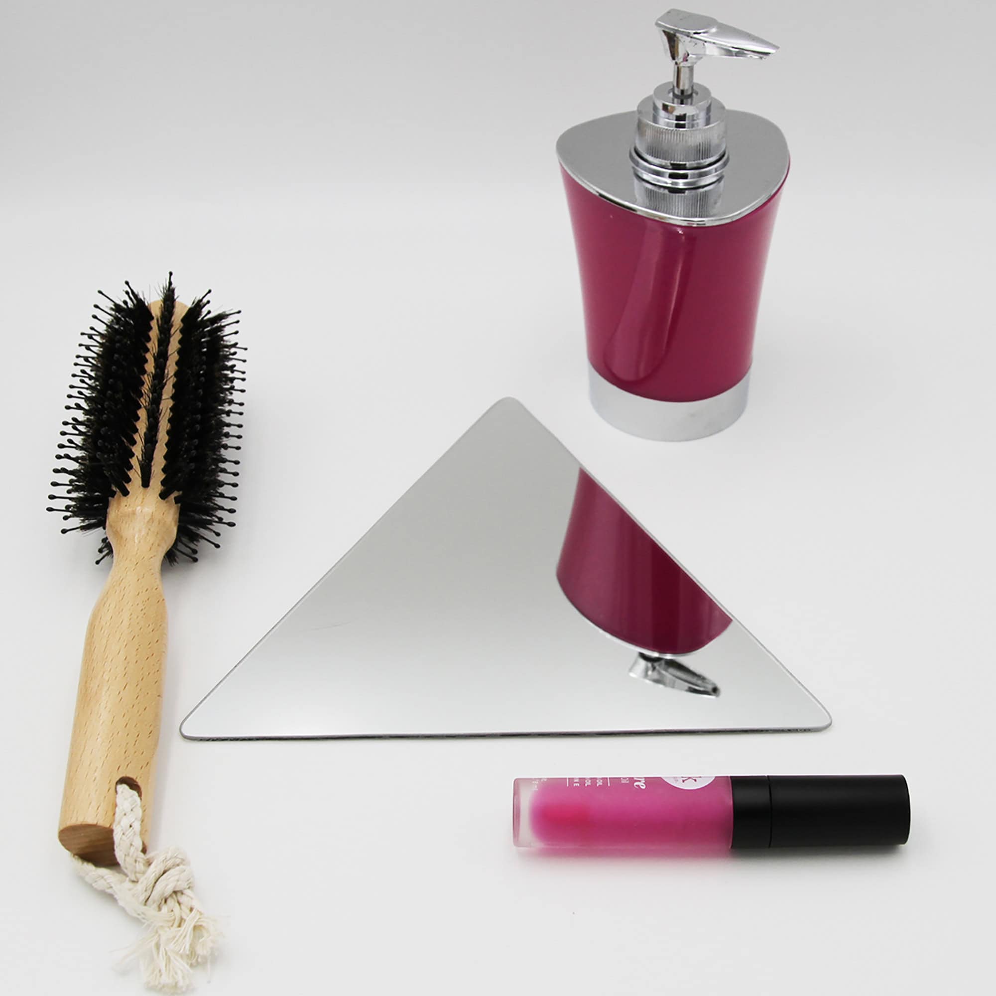 evideco-bathroom-accessories-miroir-adh-sif-triangle-lot-de-4 image 6