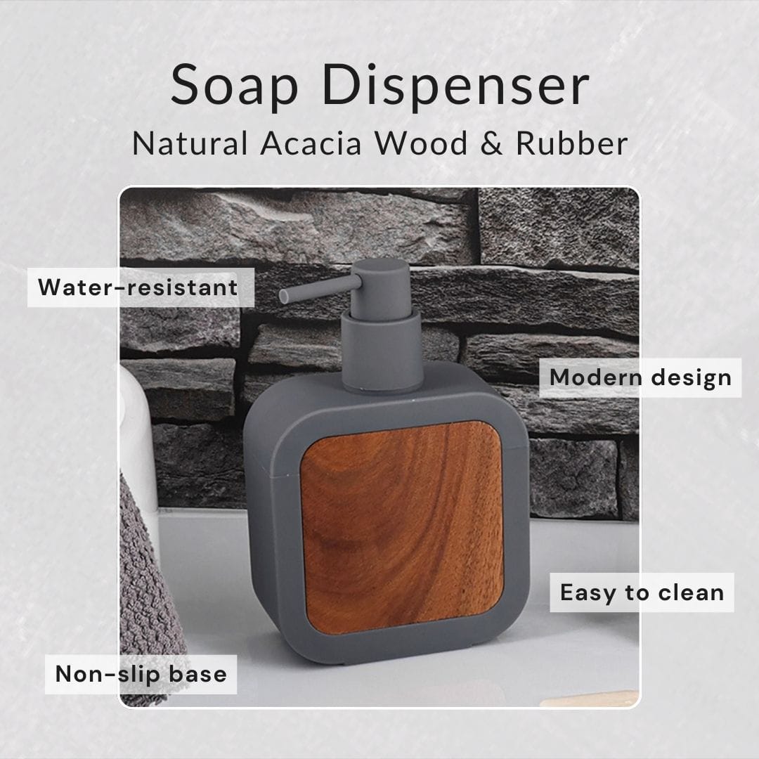 evideco-bathroom-accessories-distributeur-savon-gris-acacia image 3