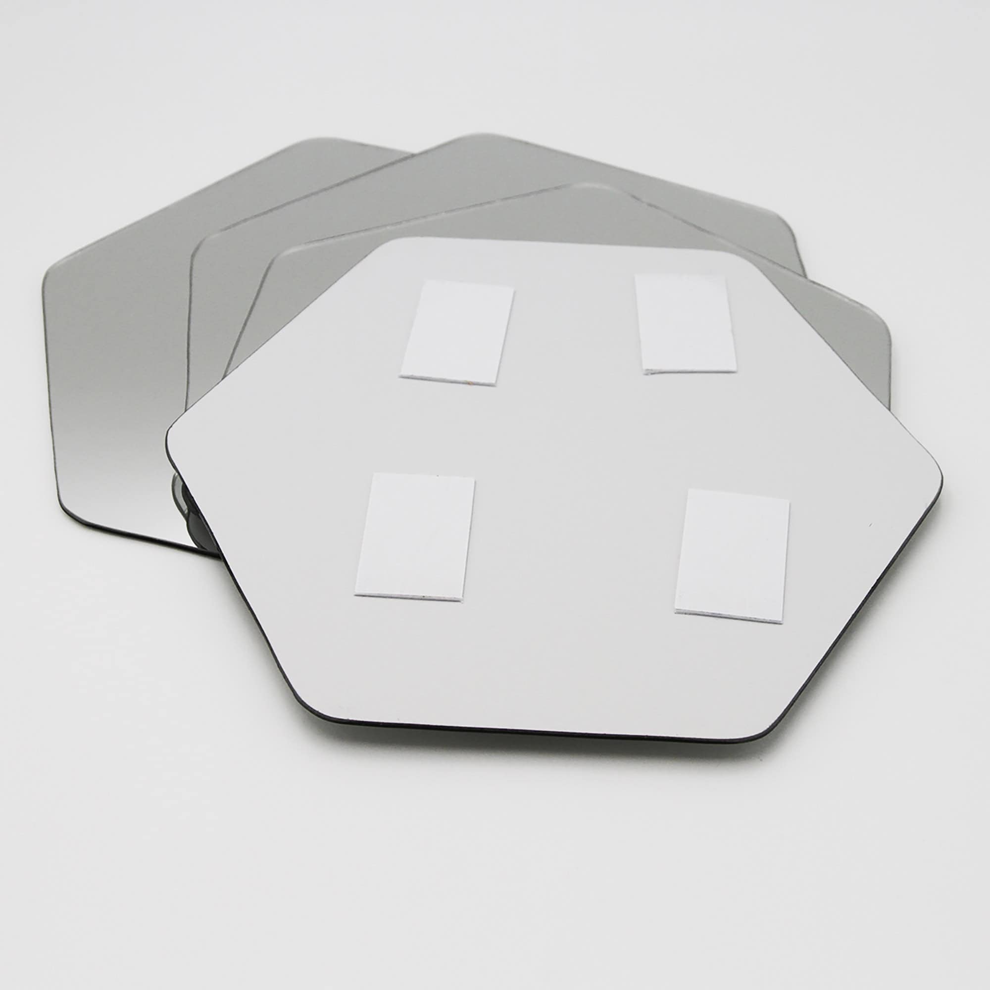 evideco-miroir-adh-sif-hexagonal-lot-4-pour-salle-de-bain image 7