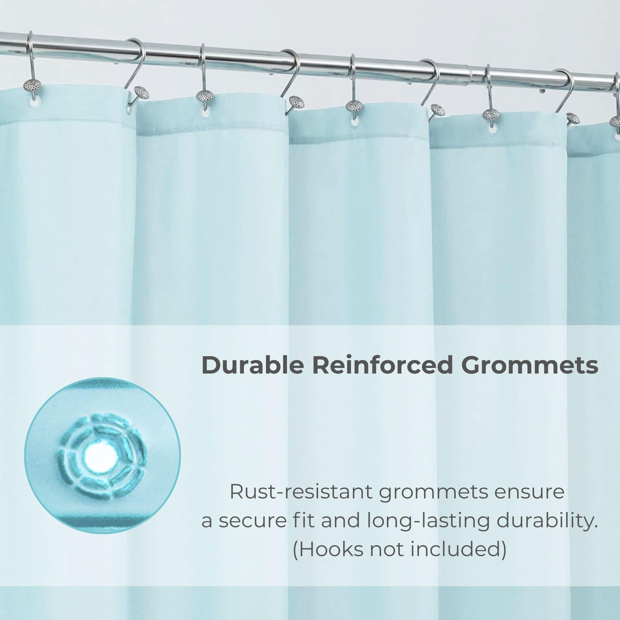 evideco-shower-accessories-rideau-douche-bleu-clair-180x200-cm-peva image 4