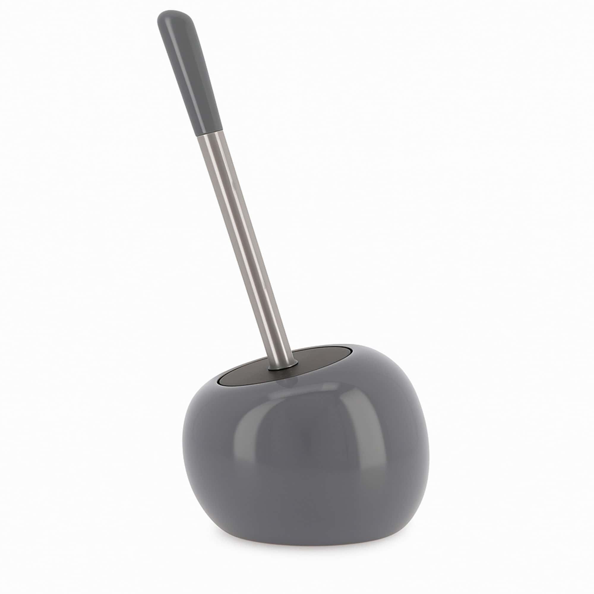 evideco-pise-brosse-wc-grise-autoportante-avec-support image 5