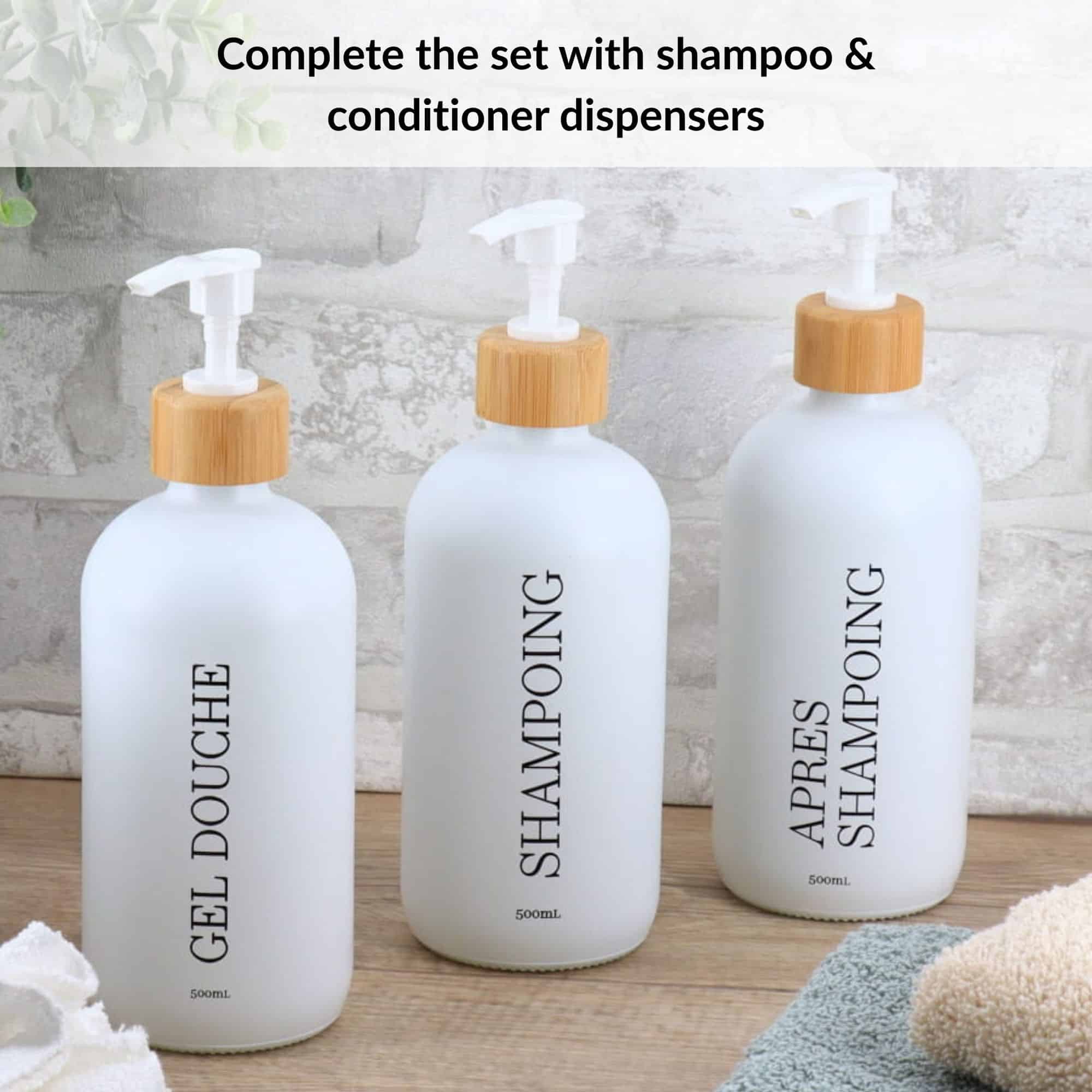 evideco-shower-accessories-distributeur-savon-blanc-mat-500-ml image 2