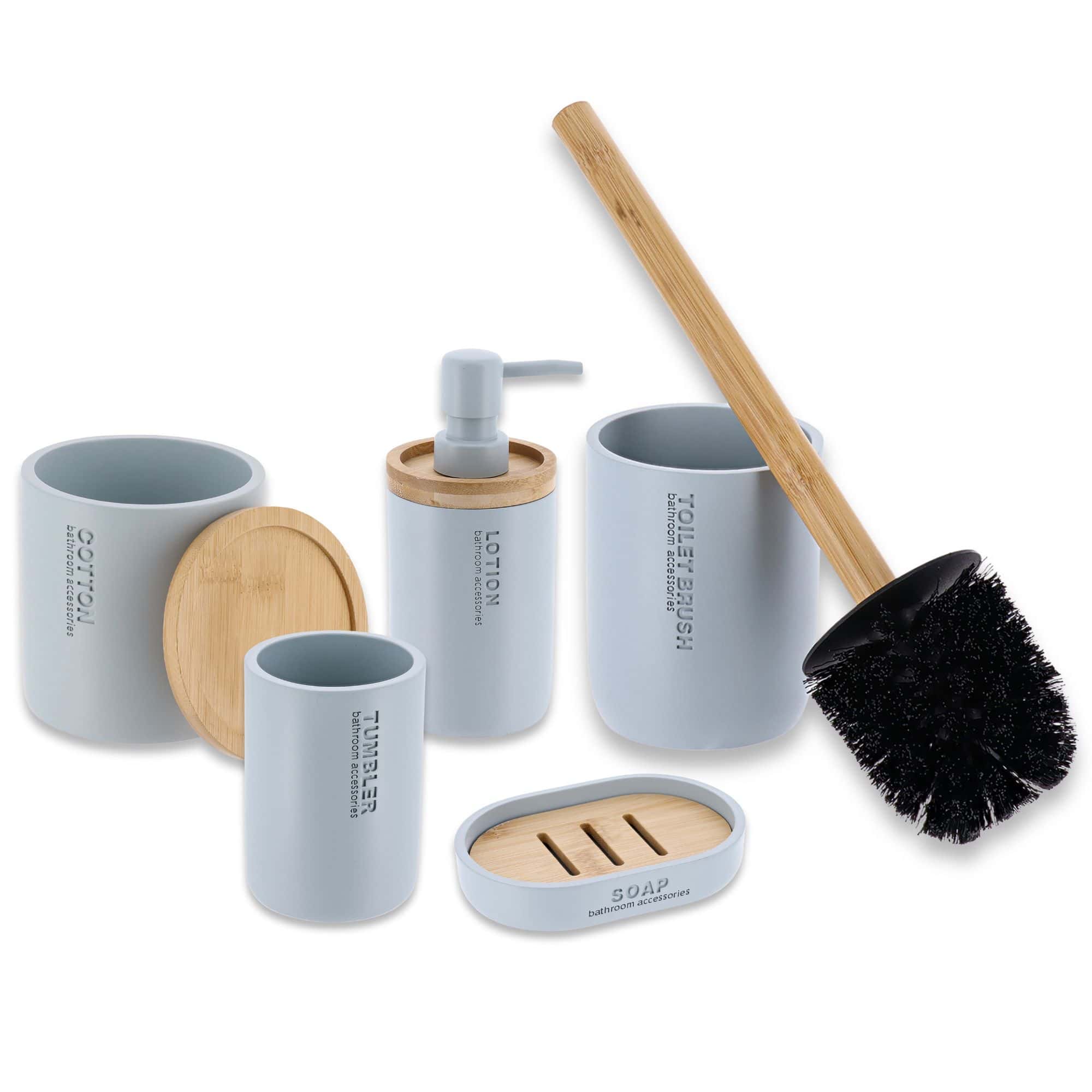 evideco-ensemble-salle-de-bain-bleu-clair-bambou-5-pi-ces image 7
