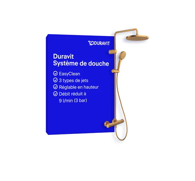 duravit-shower-systems-colonne-douche-bronze-3-jets-minusflow image 1