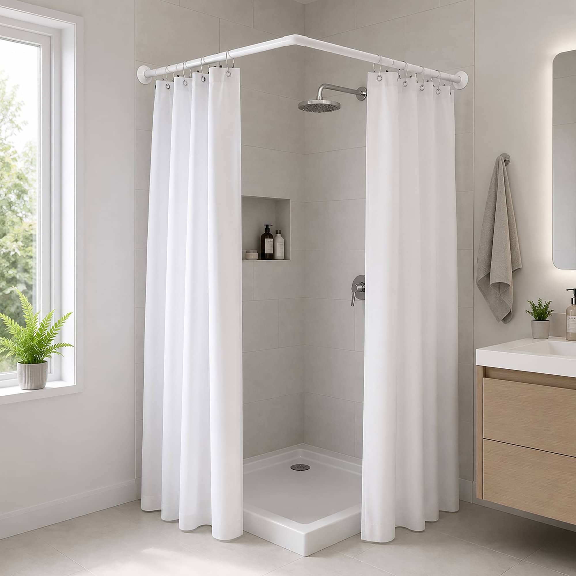 evideco-tringle-angle-douche-blanche-murale-90x90-cm image 1