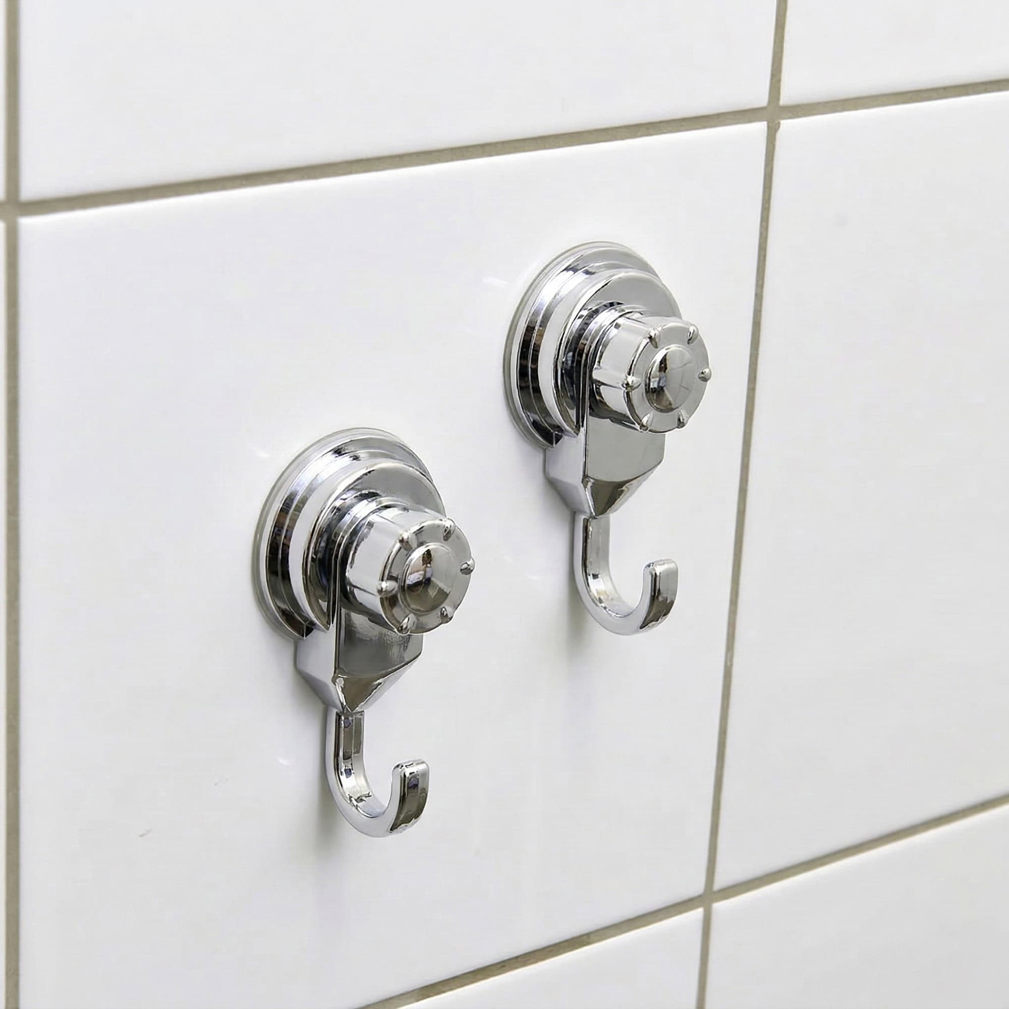 evideco-crochet-ventouse-chrome-salle-de-bain-lot-de-2 image 2