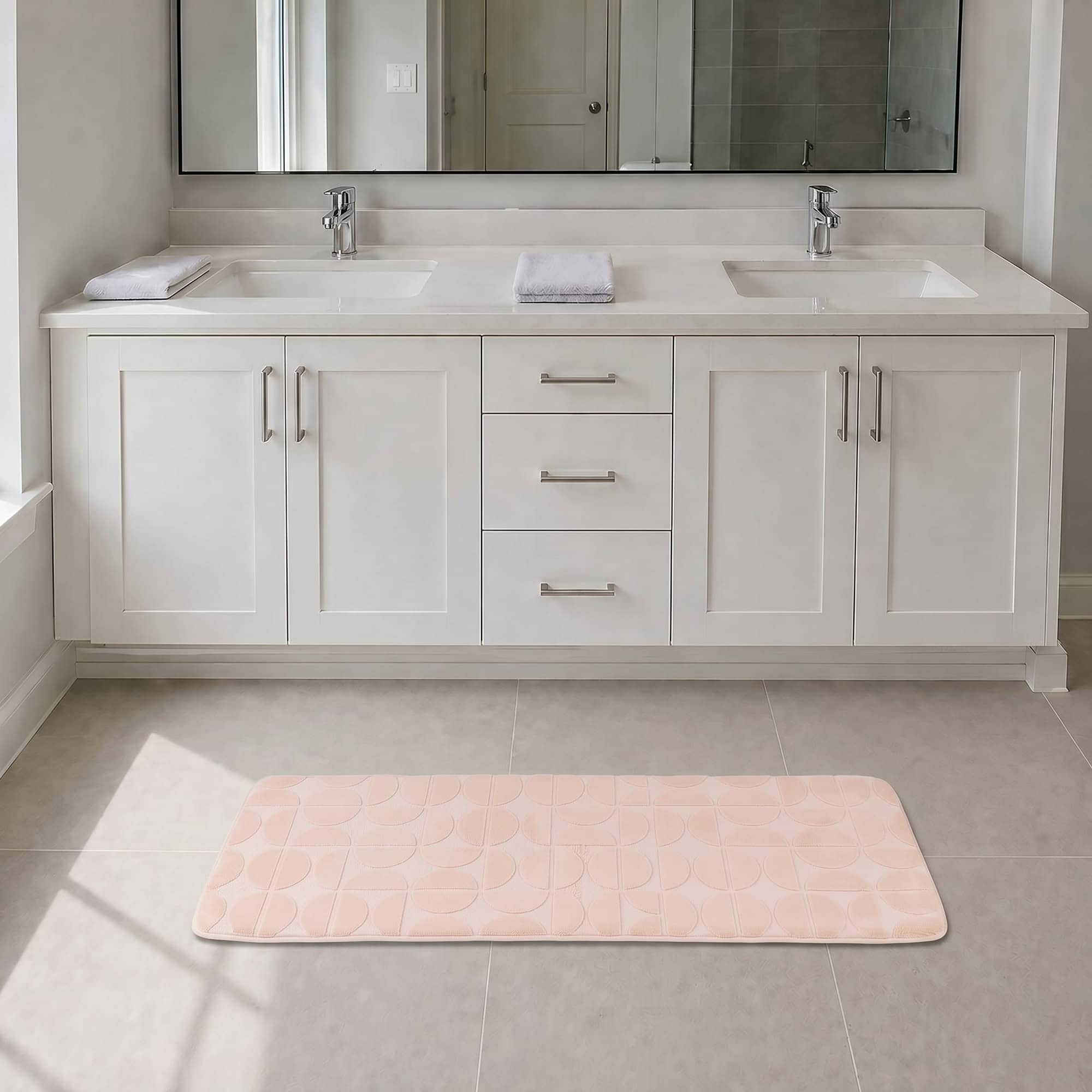 evideco-demi-lune-tapis-de-bain-rose-45x120-mousse-m-moire image 3