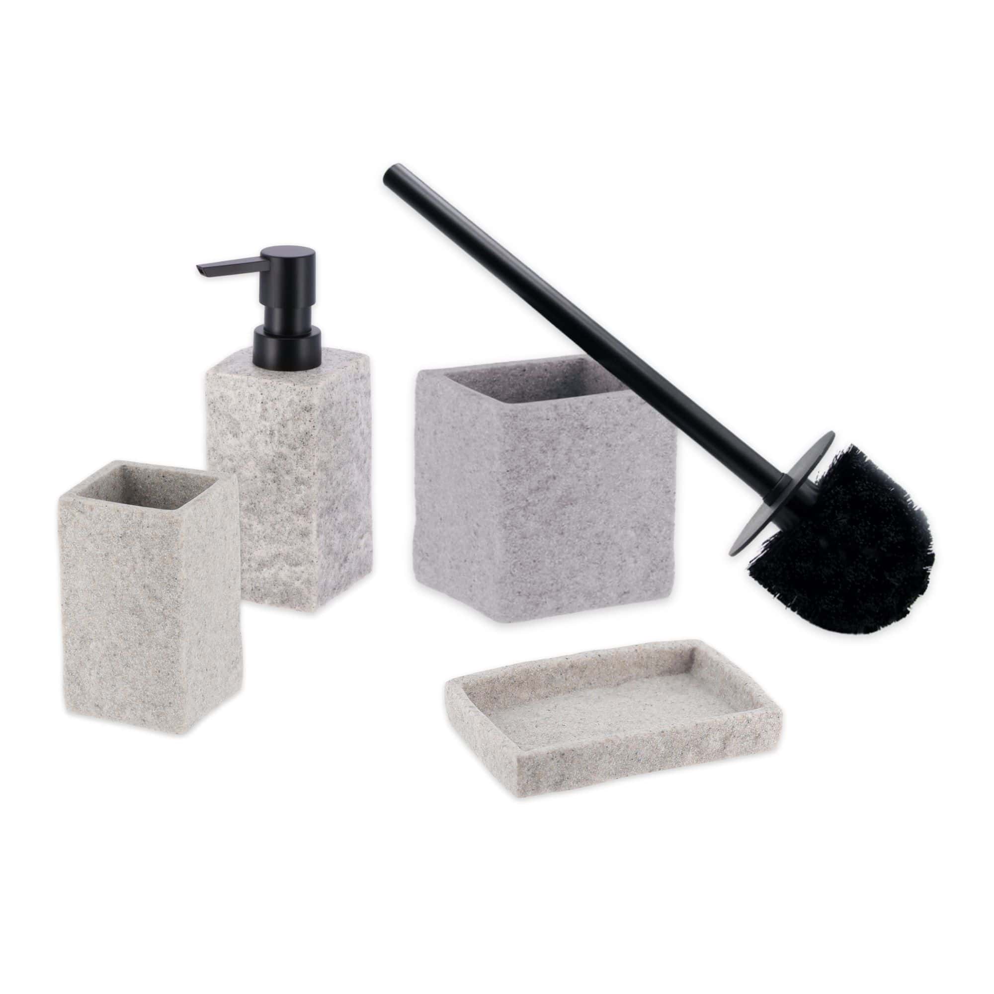 evideco-stone-set-salle-de-bain-gris-effet-pierre-4-pi-ces image 6