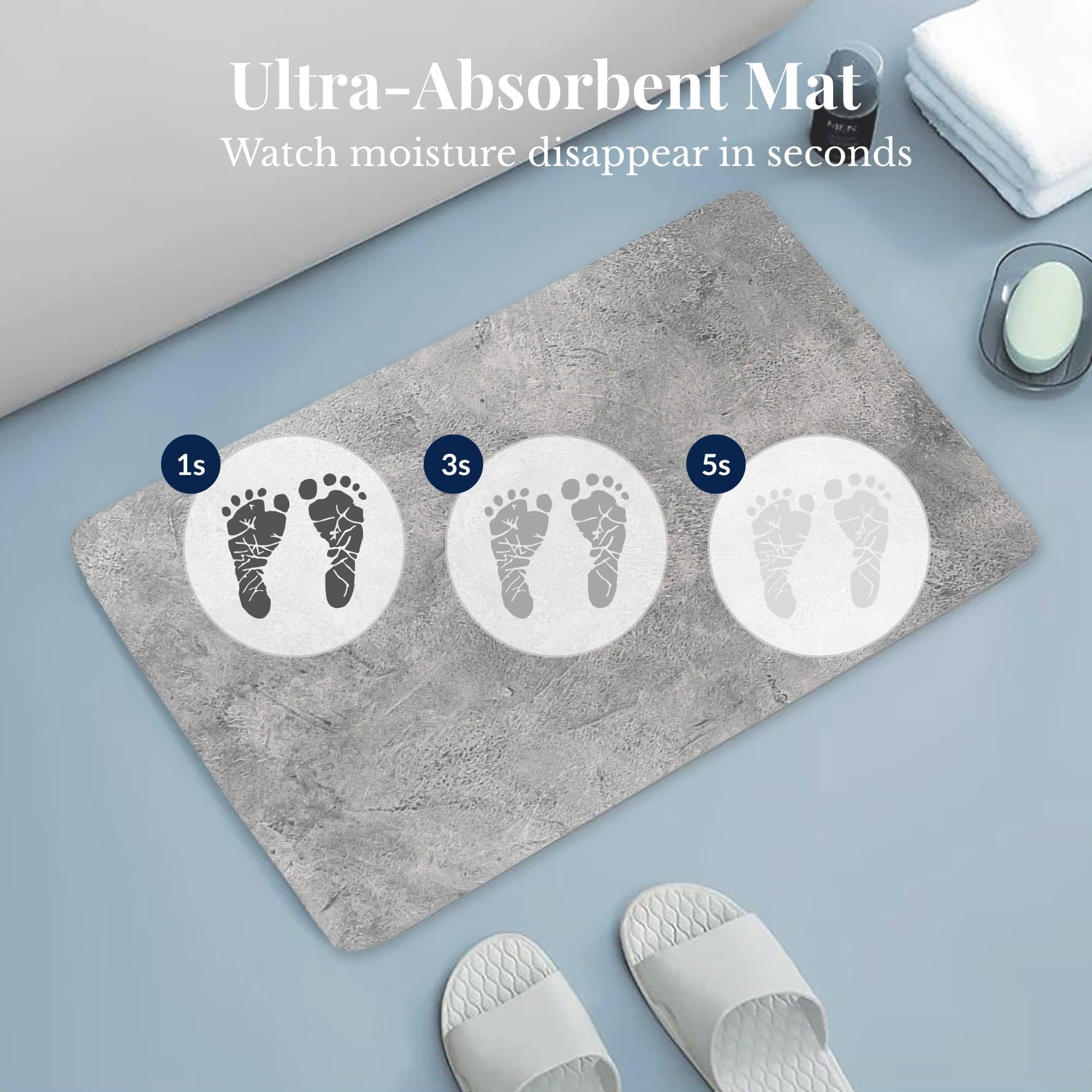 evideco-urban-concrete-tapis-de-bain-gris-60x45-absorbant-antidouche image 4