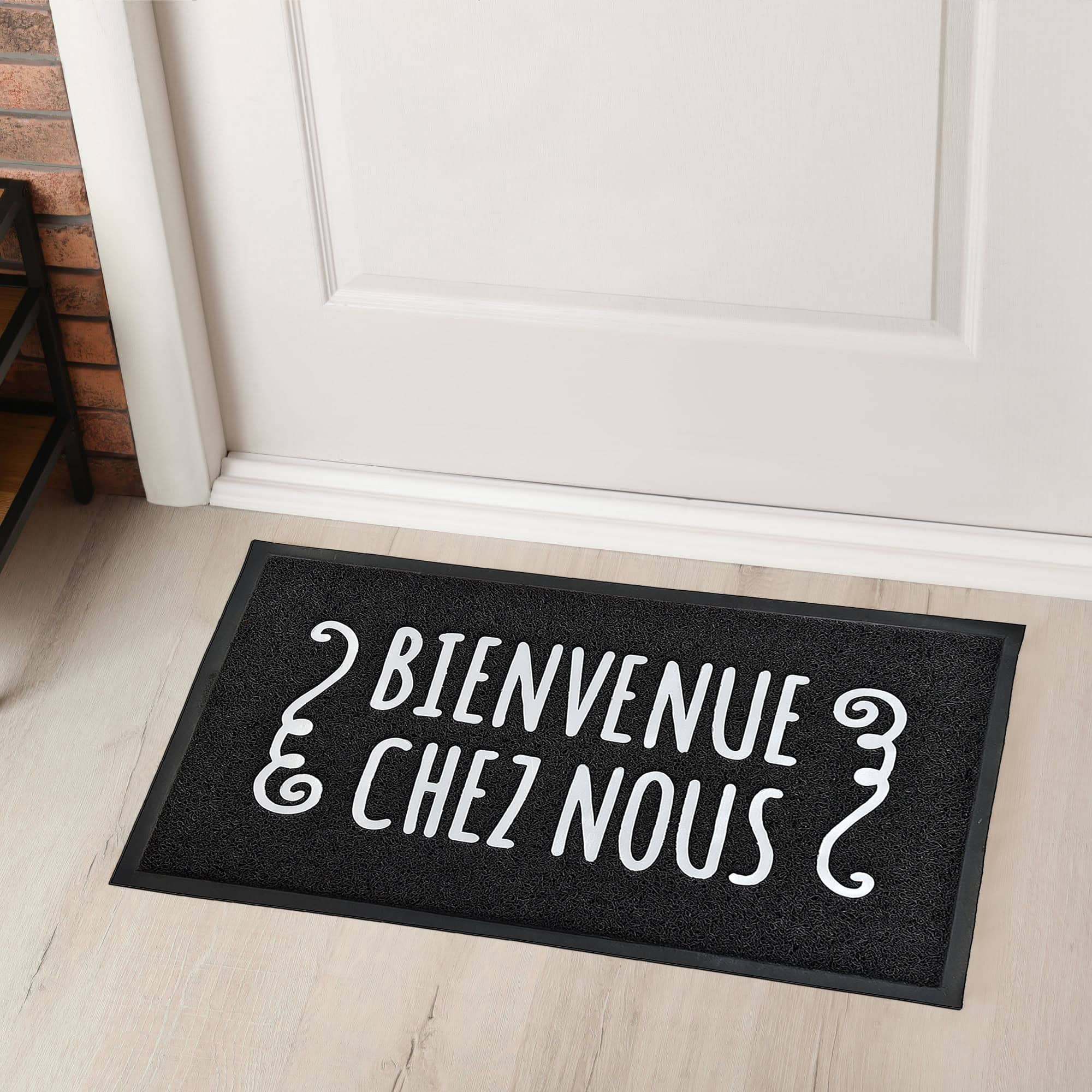 evideco-home-accessories-paillasson-ext-rieur-bienvenue-chez-nous-noir image 2
