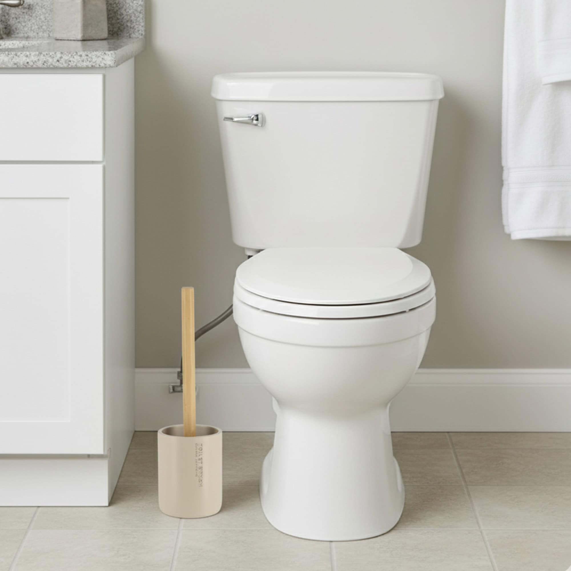 evideco-brosse-wc-beige-mate-bambou-avec-support image 2