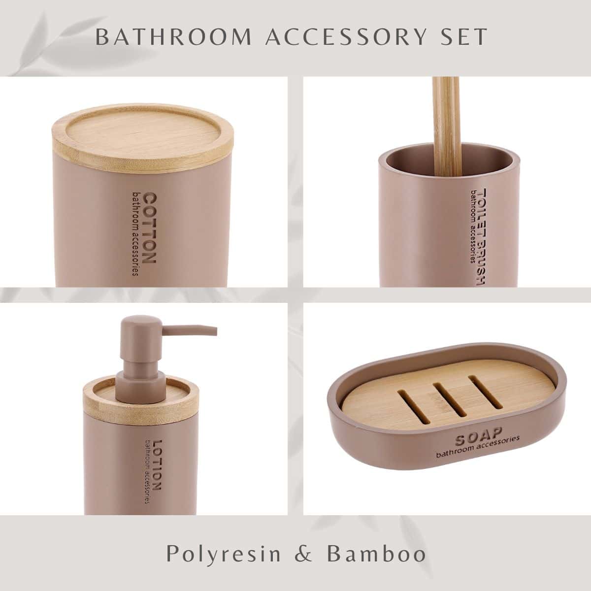 evideco-ensemble-salle-de-bain-cappuccino-bambou-5-pi-ces image 5