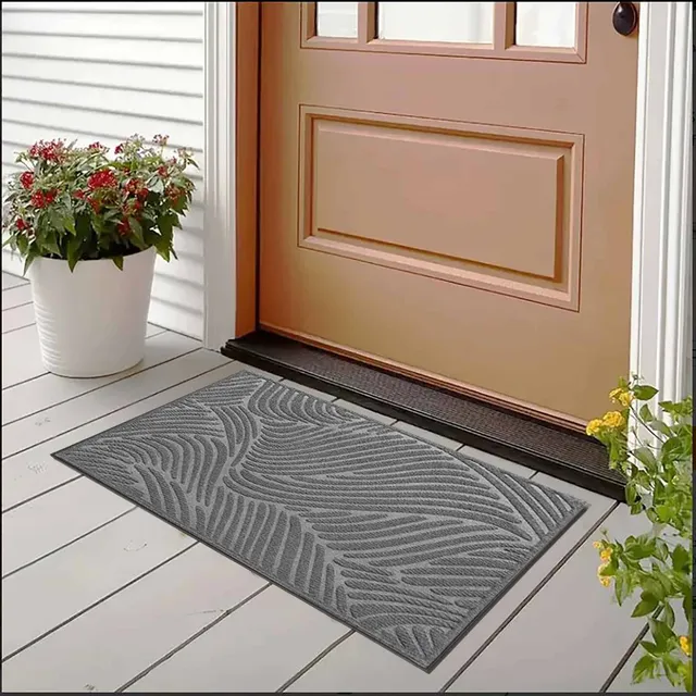 evideco-home-accessories-paillasson-gris-vagues-76x46-cm image 1