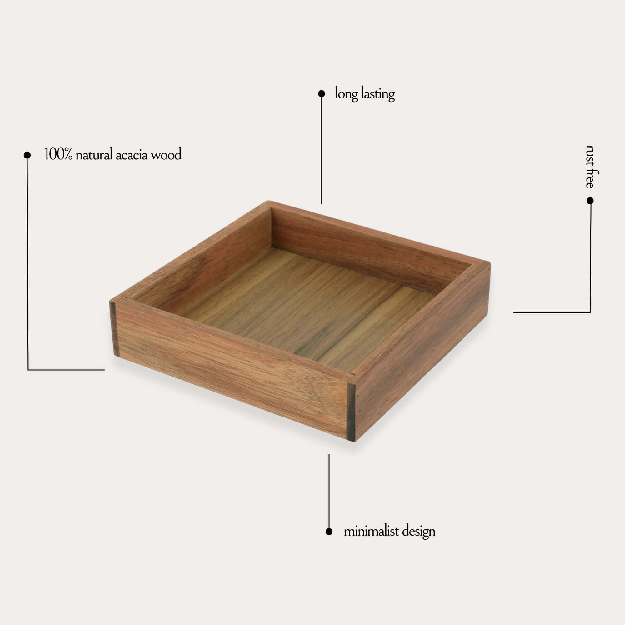 evideco-acacia-plateau-salle-de-bain-carr-bois image 3