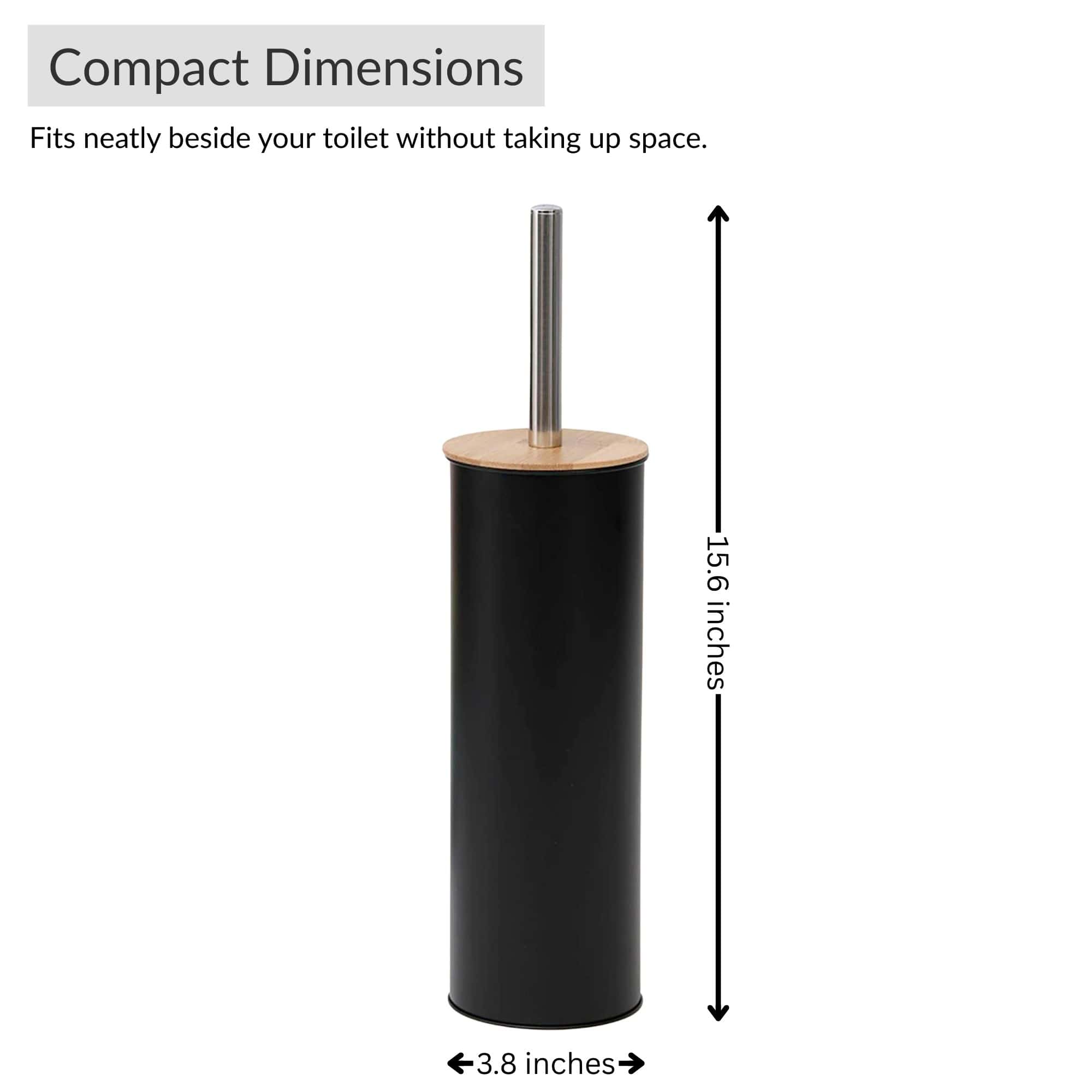 evideco-toilet-seats-brosse-wc-noir-m-tal-couvercle-bambou image 7
