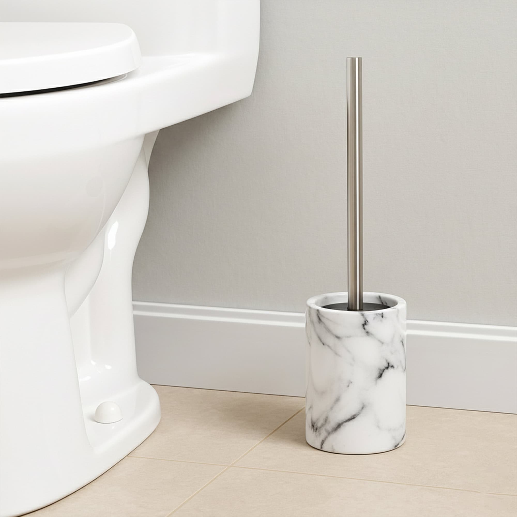 evideco-brosse-wc-effet-marbre-avec-support-autoportante image 2