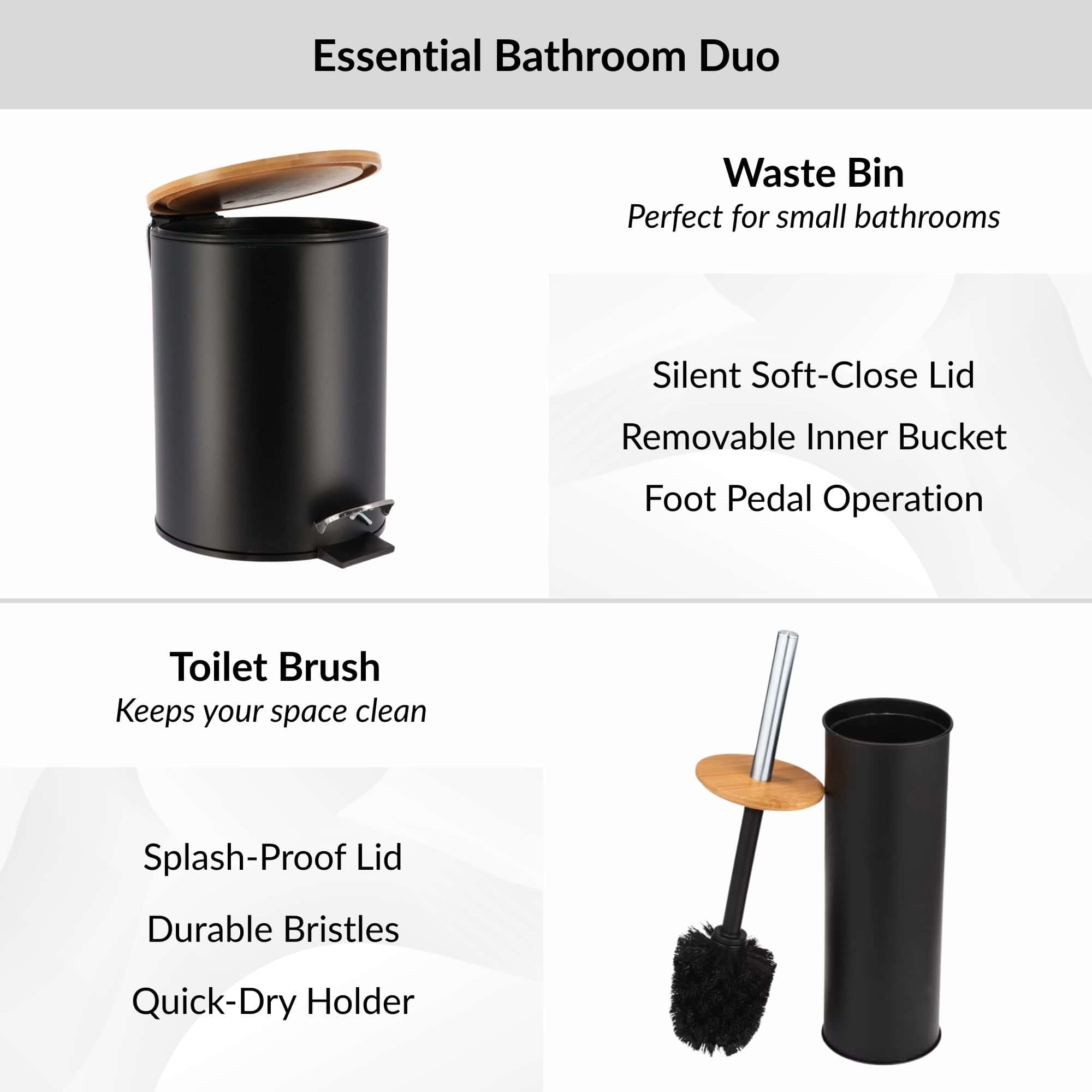 evideco-set-salle-de-bain-noir-bambou-poubelle-brosse-wc image 3