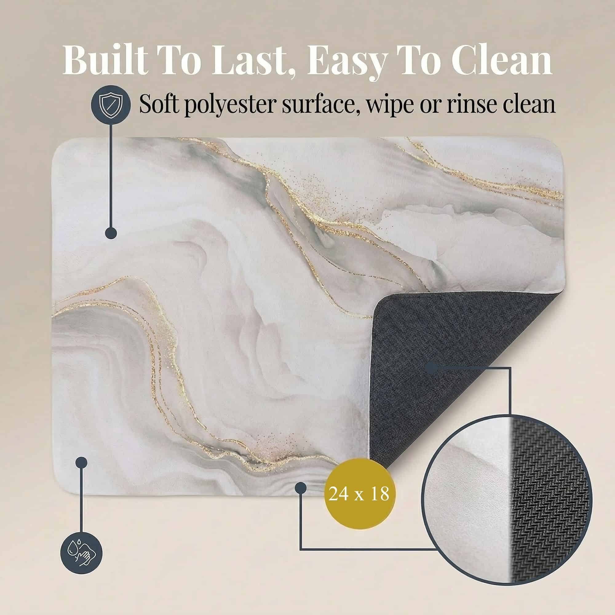 evideco-marbre-vein-tapis-de-bain-lot-3-pi-ces-beige-dor-lavable image 5