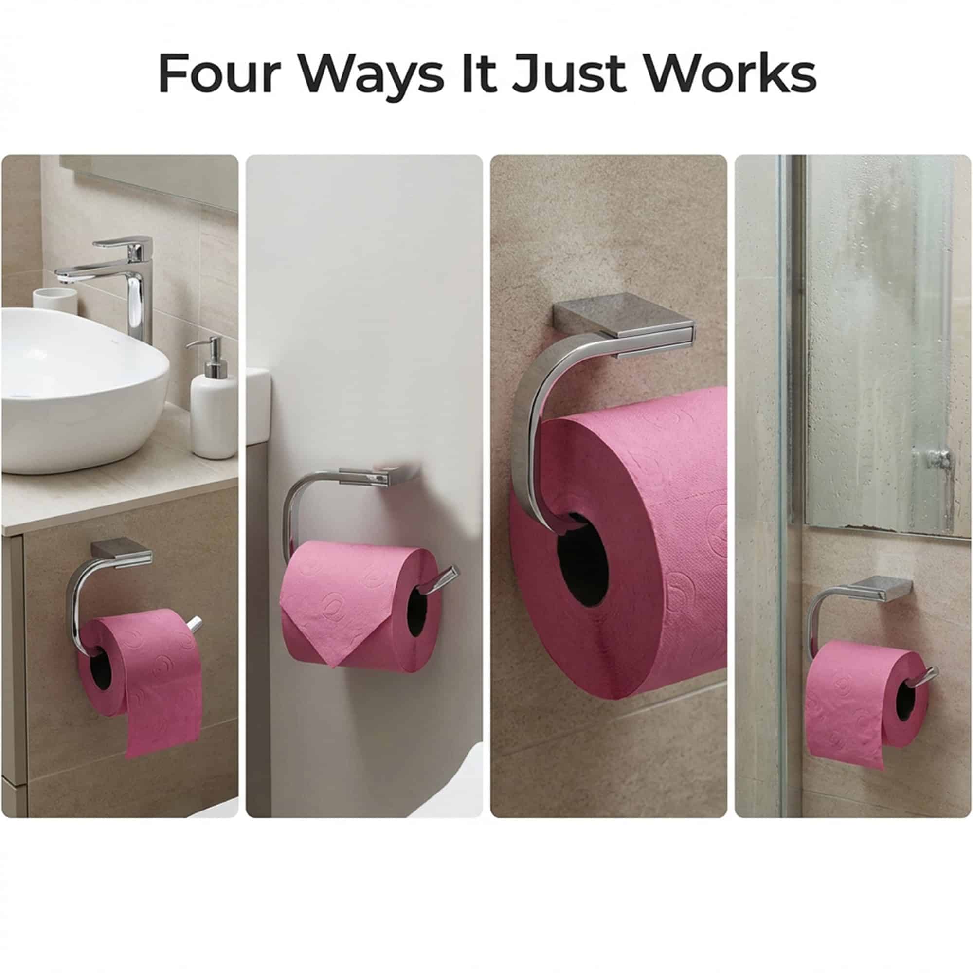 evideco-porte-papier-toilette-mural-inox-1-rouleau image 2