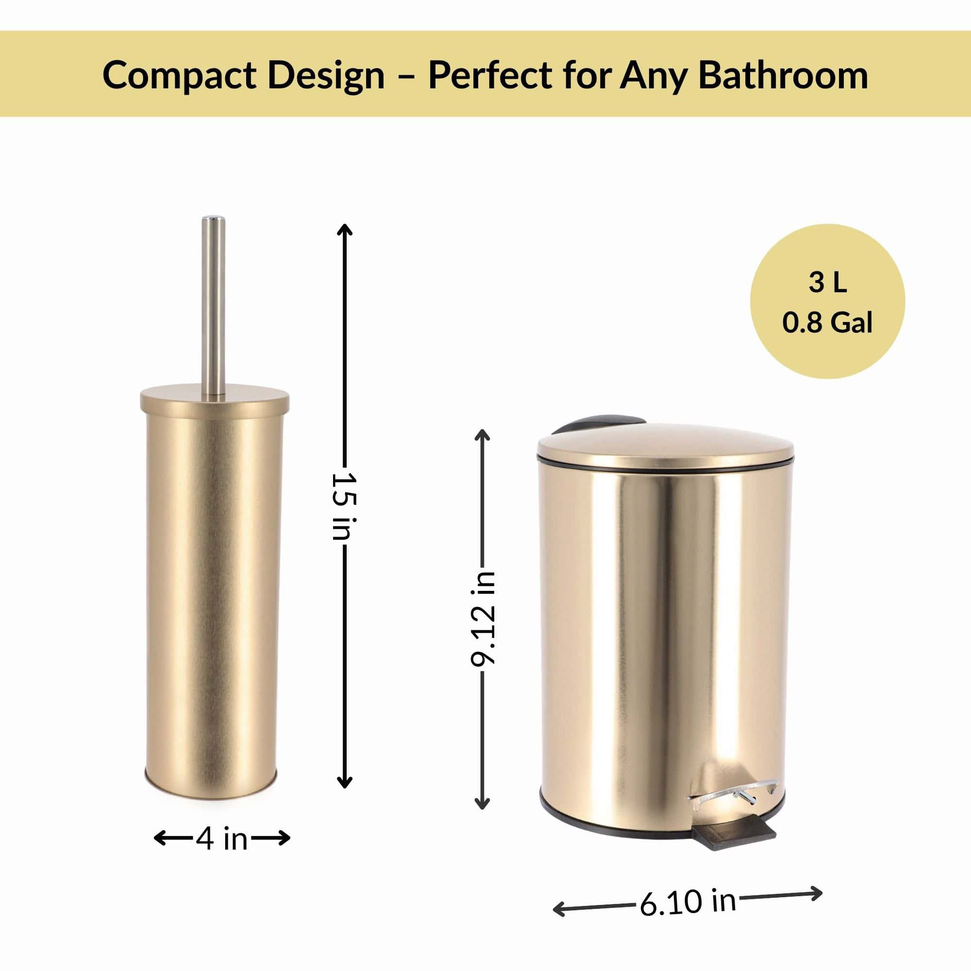 evideco-set-salle-de-bain-poubelle-3l-brosse-wc-dor-bross image 4