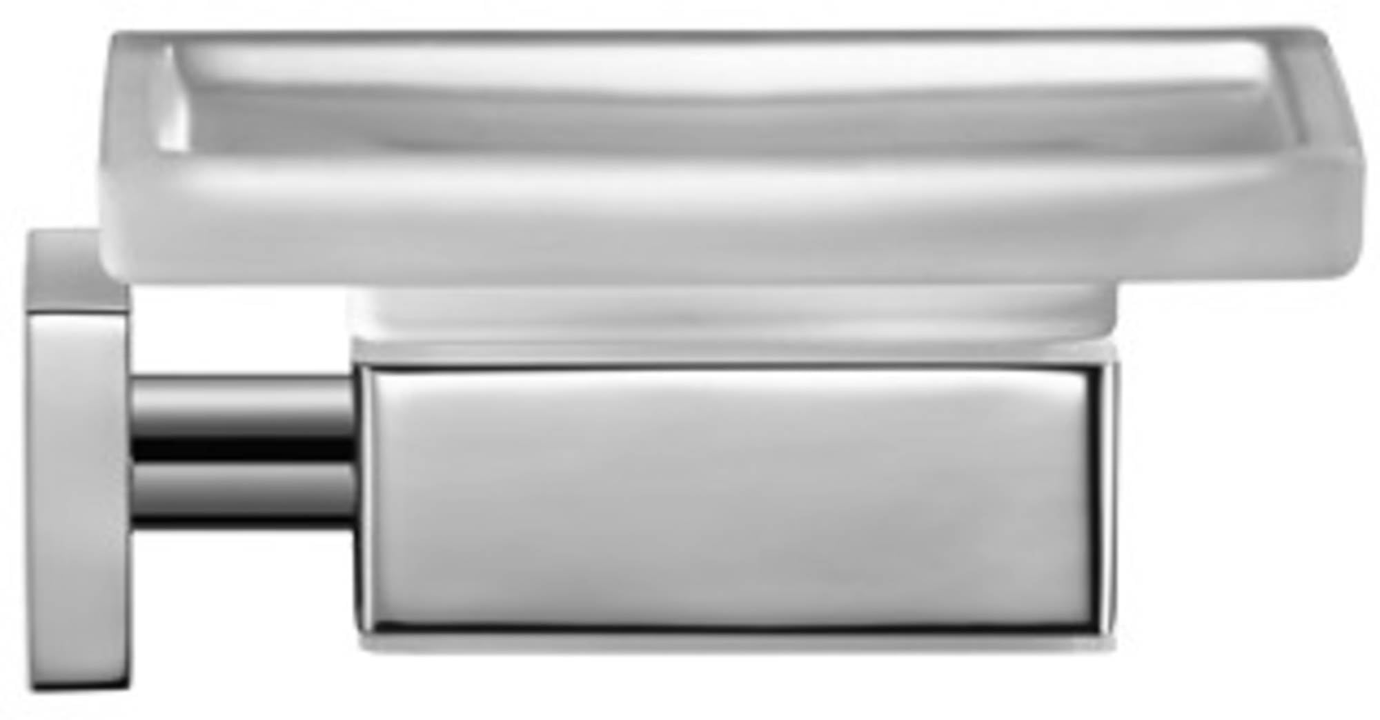duravit-accessoires-porte-savon-mural-verre-chrome-11-5-cm image 1