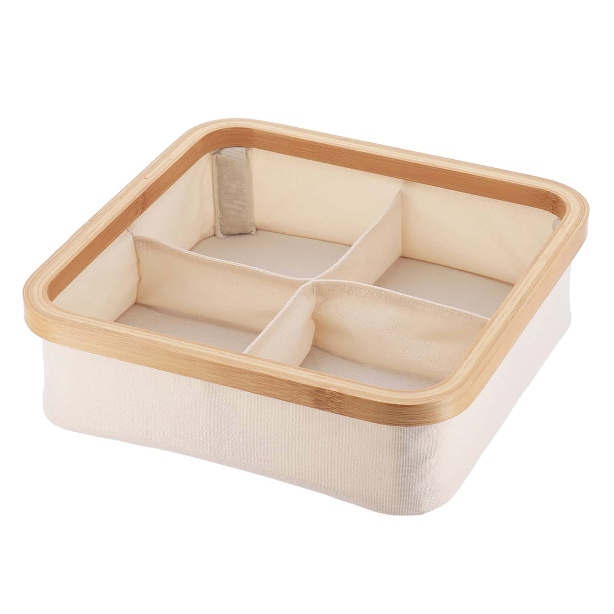evideco-panier-rangement-cru-bambou-pliable-4-cases image 7