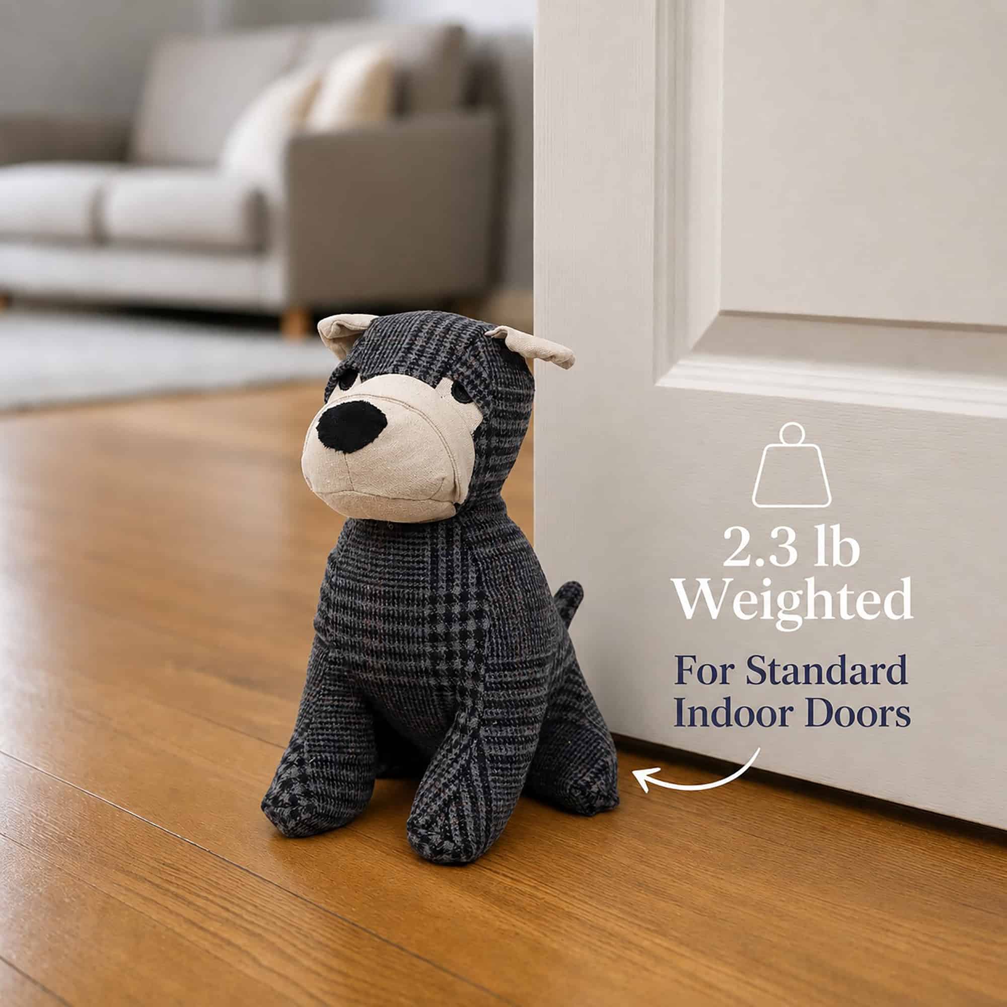 evideco-home-accessories-cale-porte-chien-gris-tartan-1-kg image 7