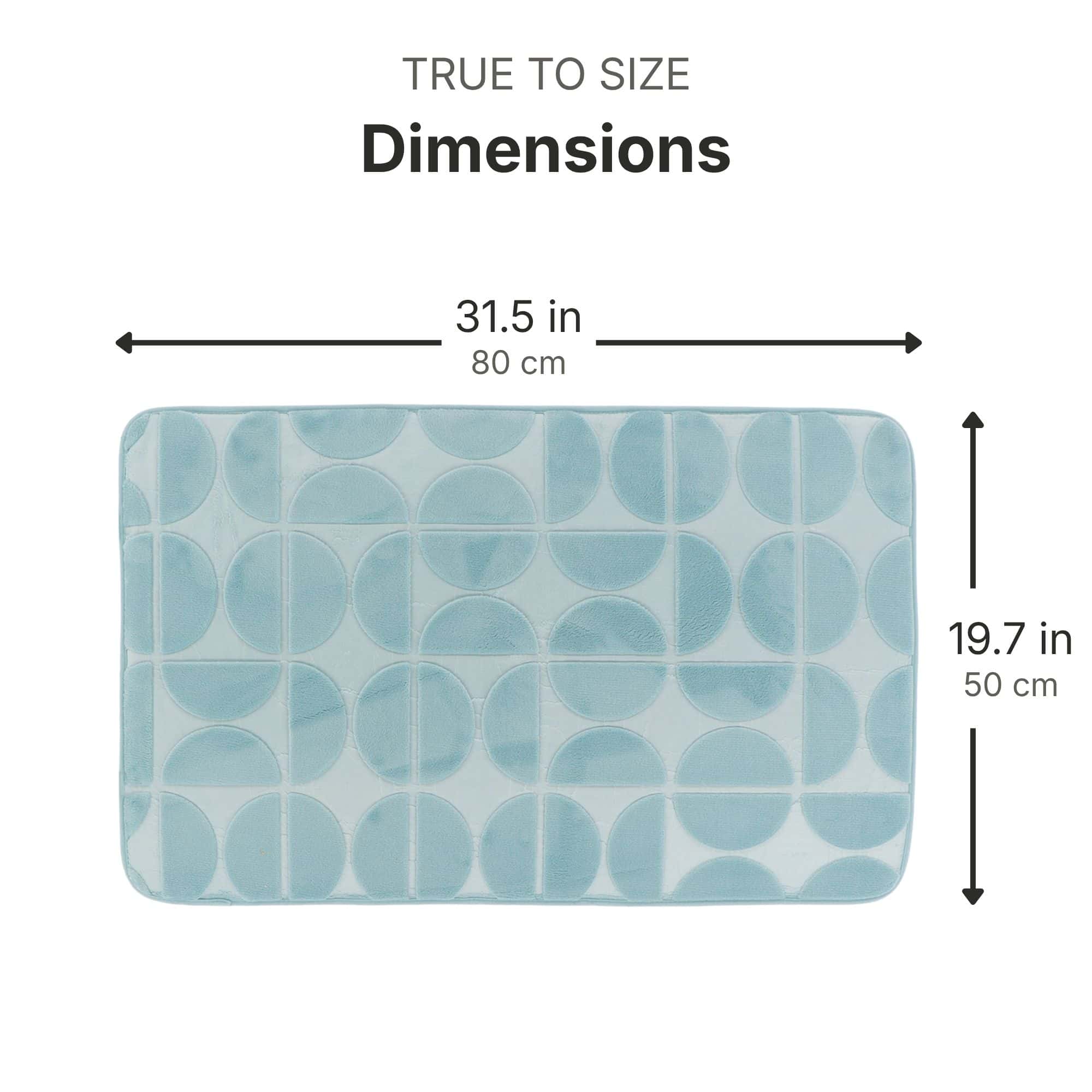 evideco-shower-accessories-tapis-bain-bleu-clair-50x80-m-moire image 4