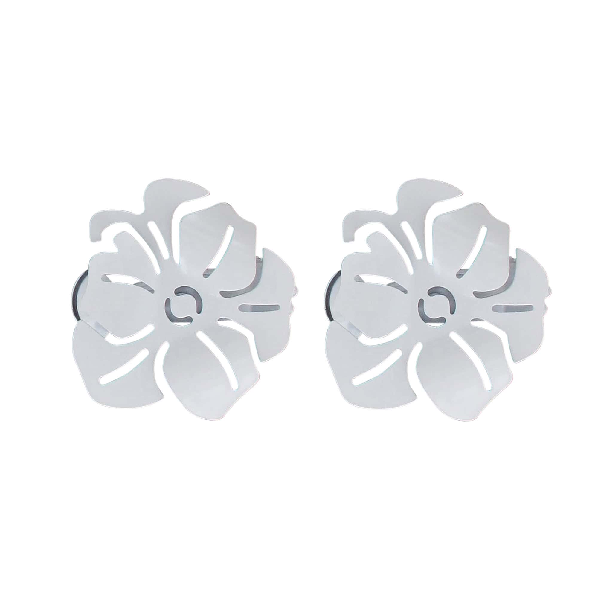 evideco-coquelicot-embrasses-rideaux-fleur-blanches-lot-de-2 image 8