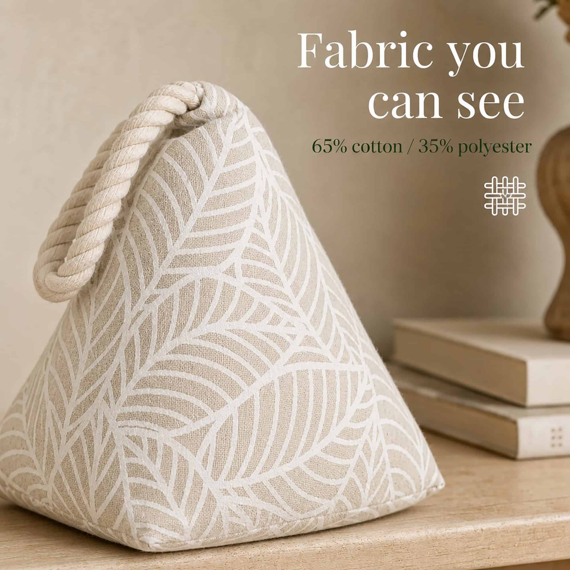 evideco-home-accessories-cale-porte-tissu-blanc-motif-jungle-1-kg image 5