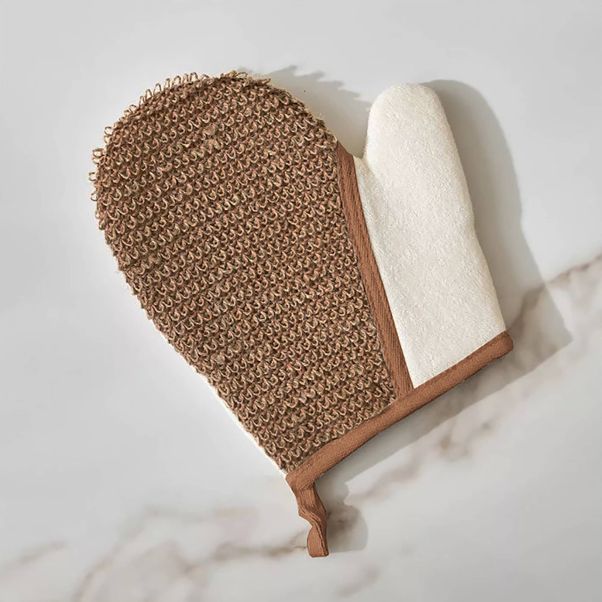 evideco-gant-gommage-corps-cr-me-marron-bambou-chanvre image 4