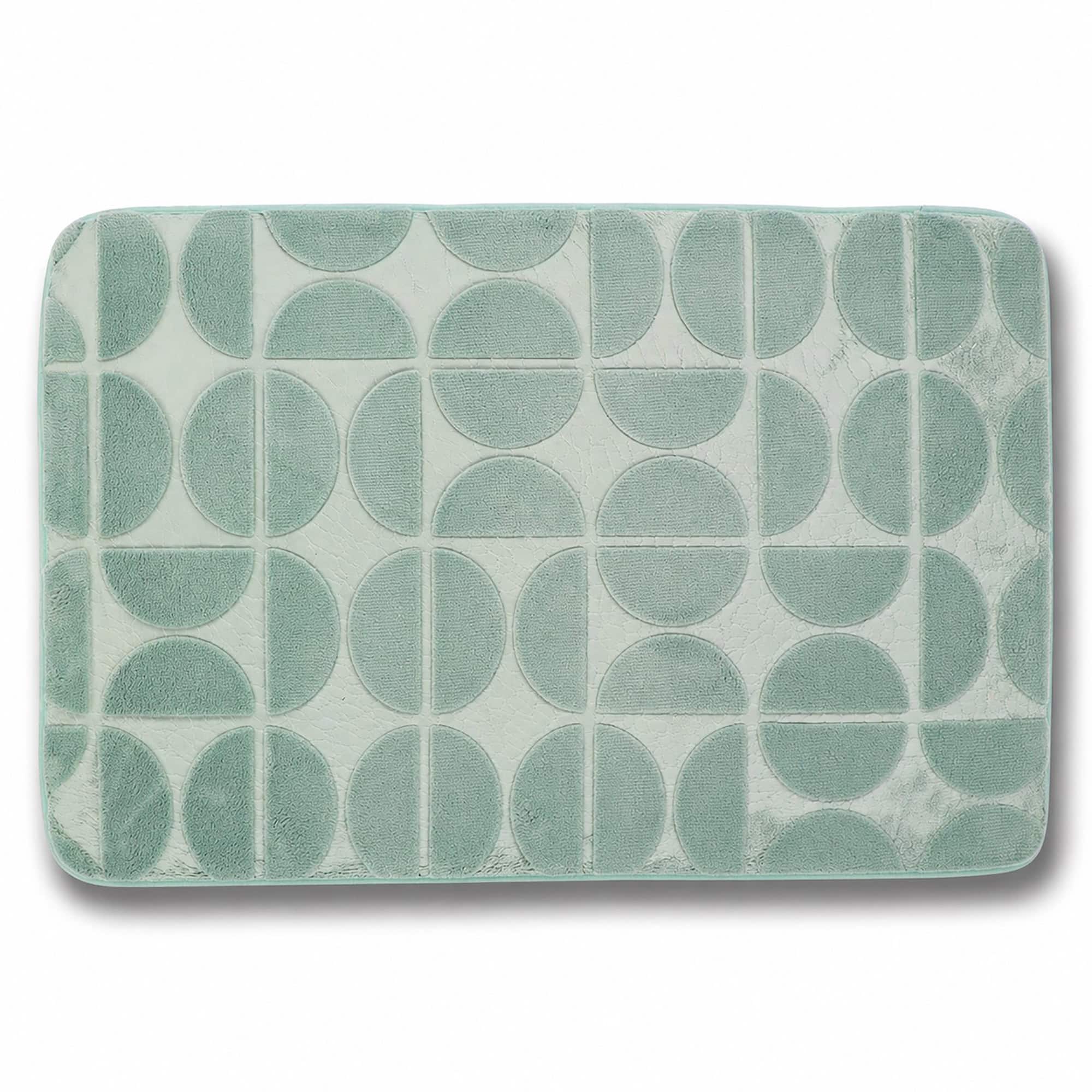 evideco-demi-lune-tapis-de-bain-vert-sauge-50x80-m-moire image 8