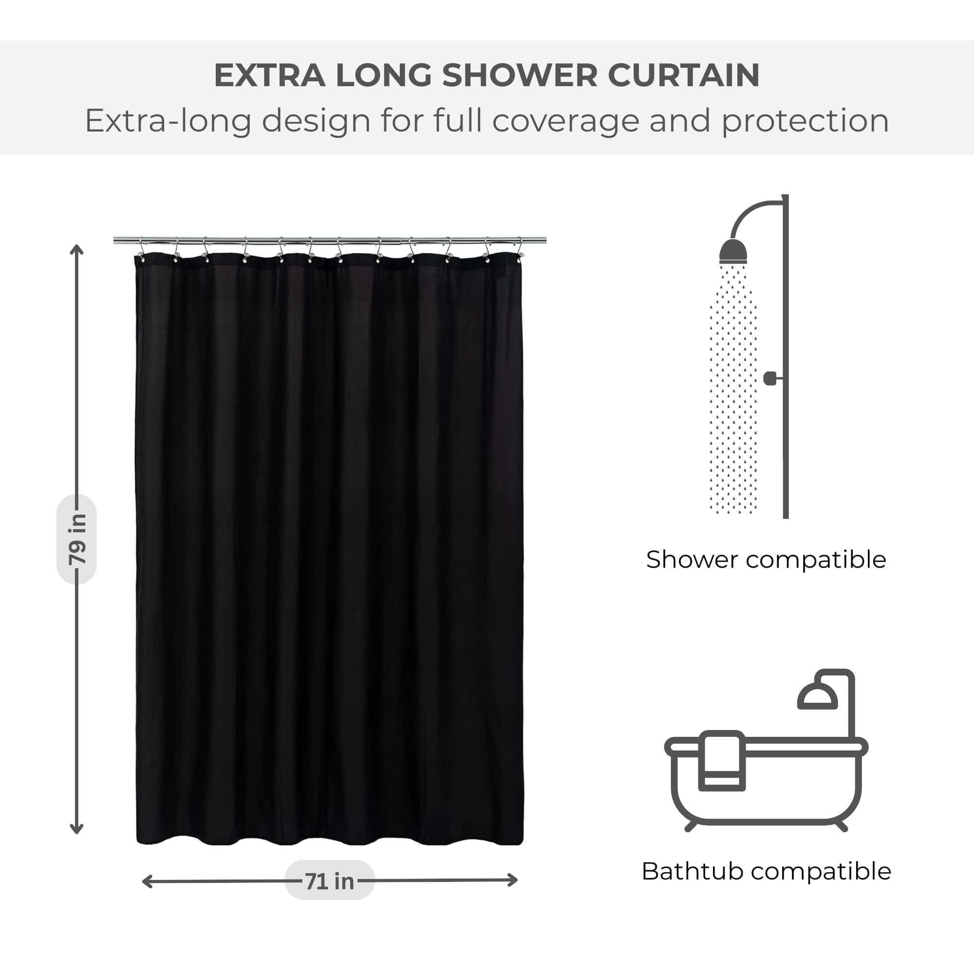 evideco-doublure-rideau-douche-noir-peva-71x79-imperm-able-long image 2