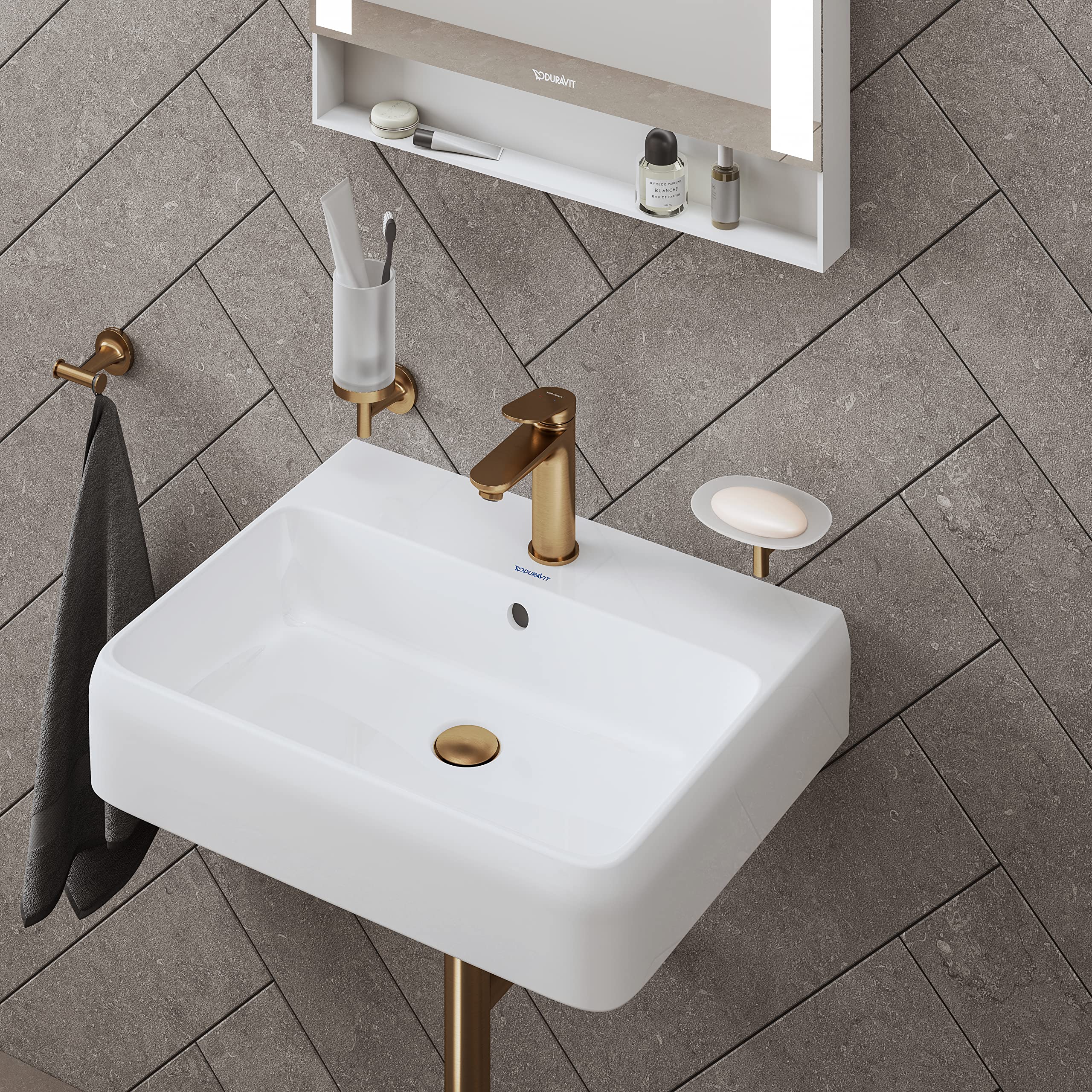 duravit-wave-mitigeur-lavabo-bronze-bross-122-mm-sans-bonde image 2