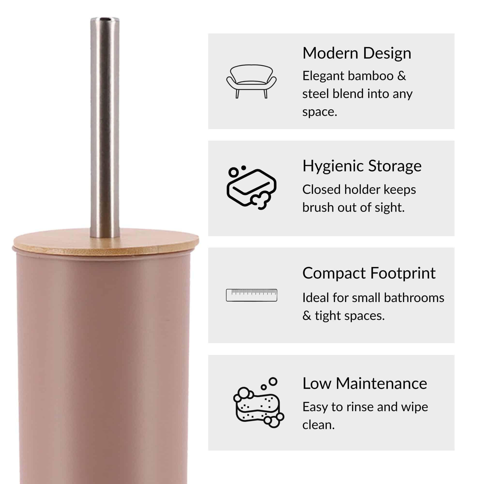 evideco-brosse-wc-avec-support-cappuccino-couvercle-bambou image 6