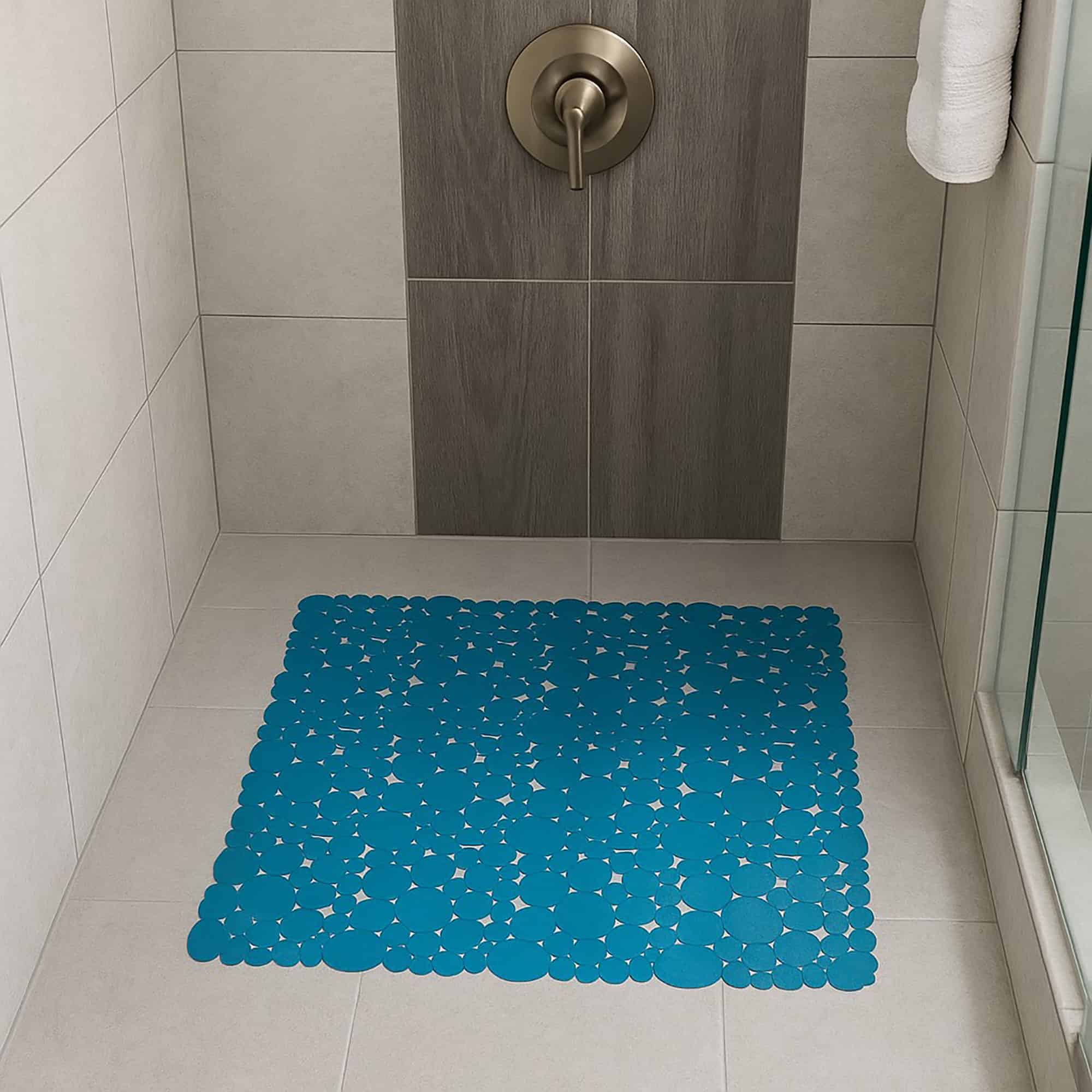 evideco-bubbles-tapis-douche-carr-antid-rapant-bleu-paon-50x50-cm image 3