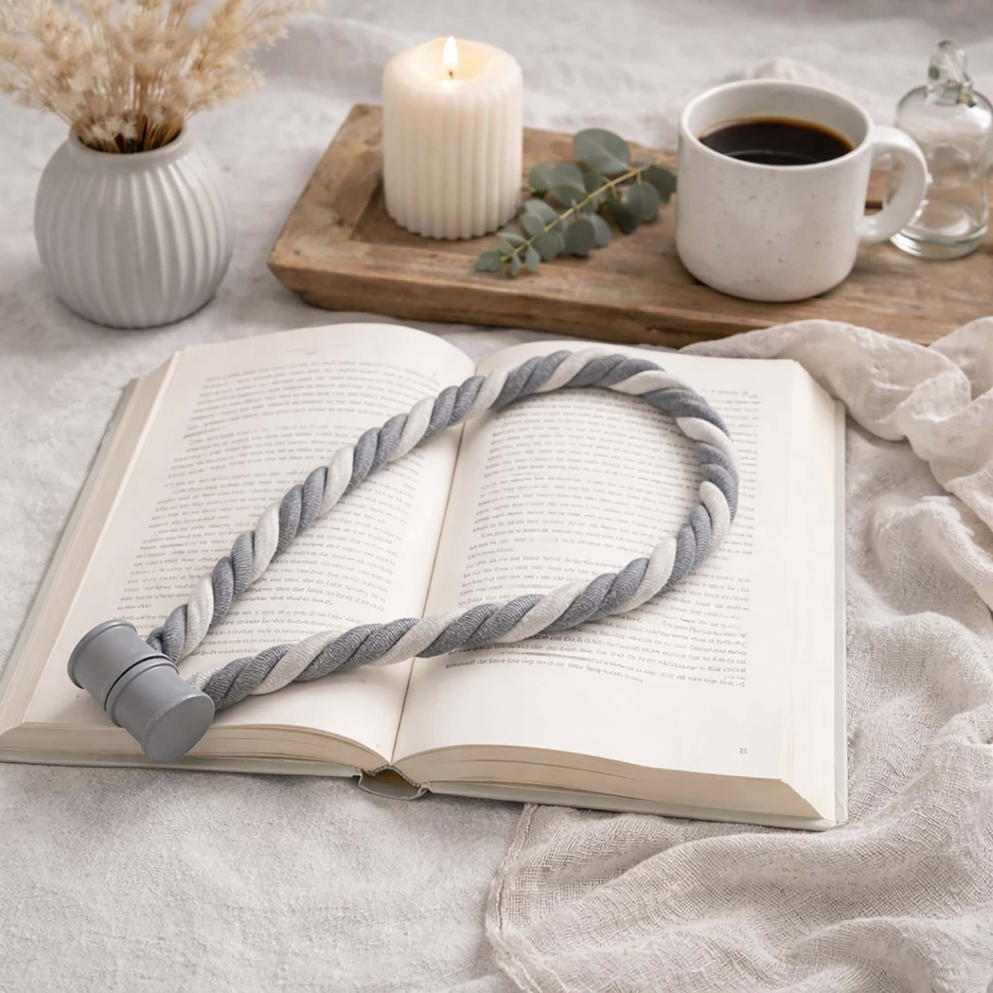 evideco-home-accessories-embrasse-rideau-magn-tique-gris-tress image 7