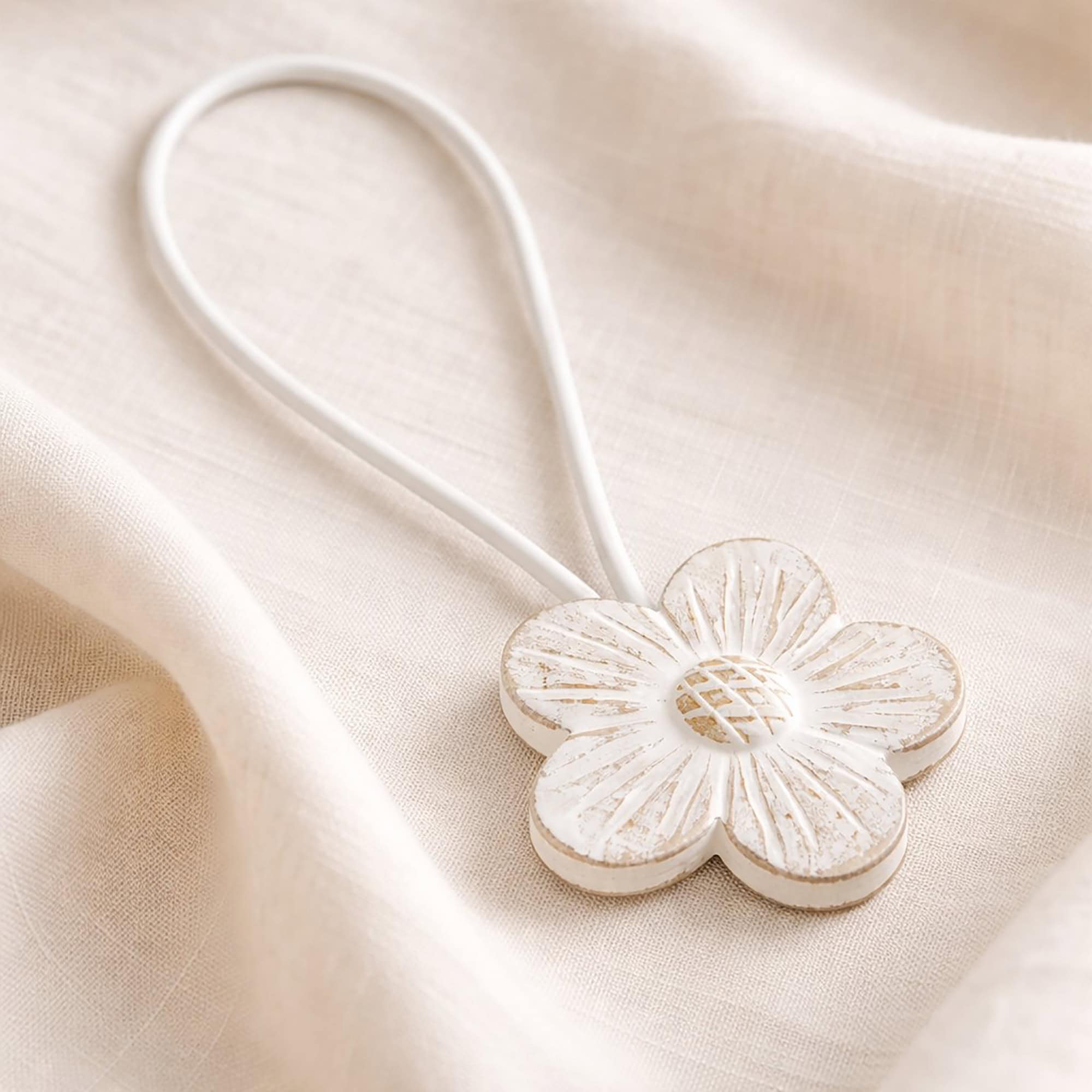 evideco-home-accessories-embrasse-rideau-fleur-blanc-dor image 2