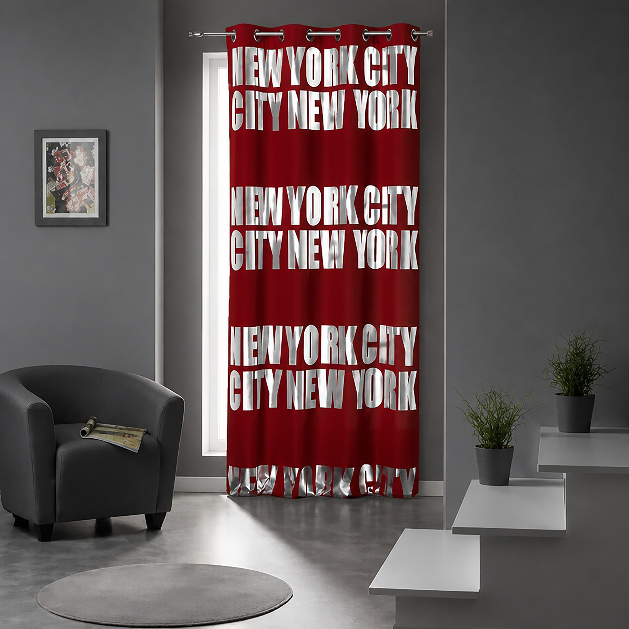 evideco-home-accessories-rideau-occultant-new-york-rouge-260x140 image 8
