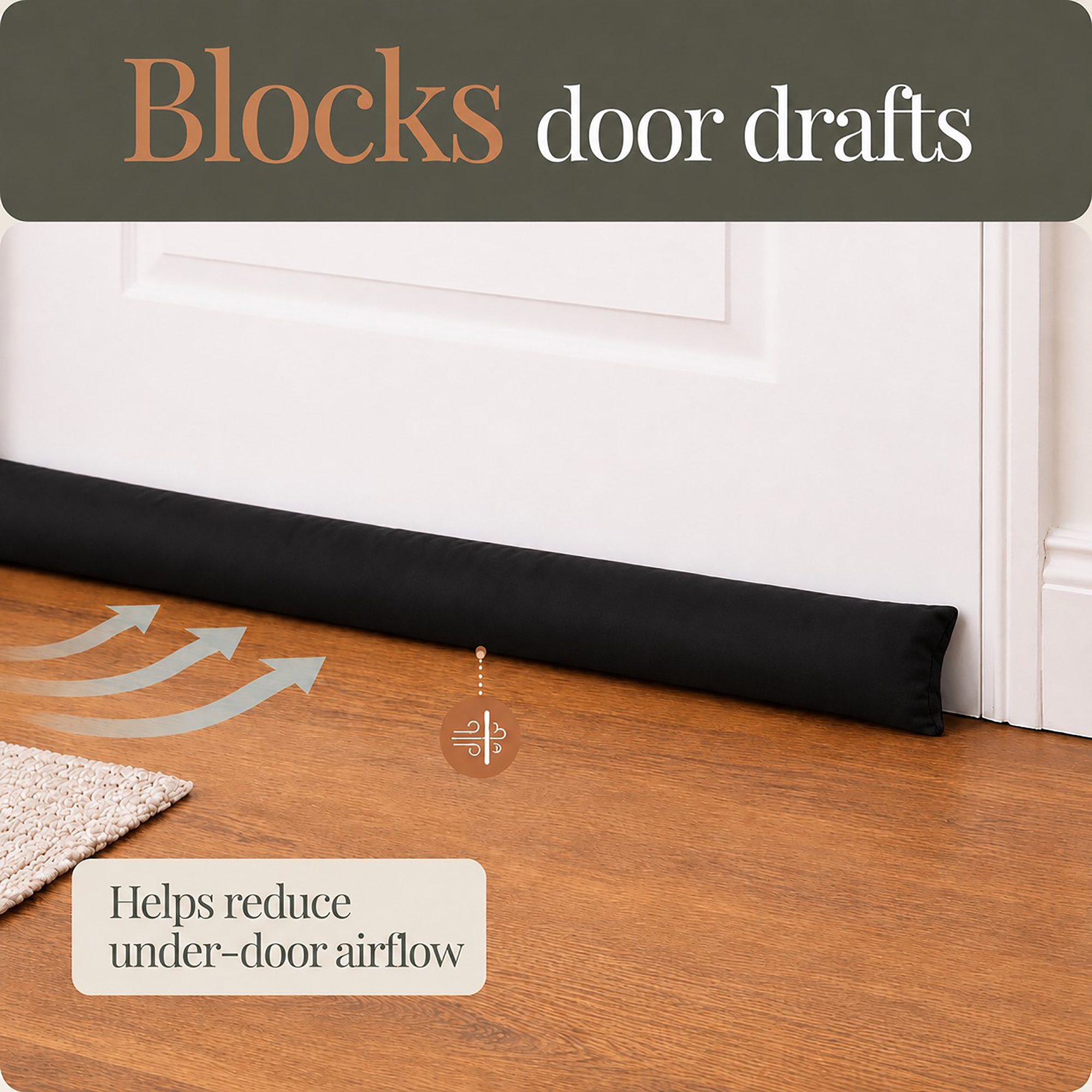 evideco-home-accessories-bas-de-porte-noir-81-cm-isolation-thermique image 2